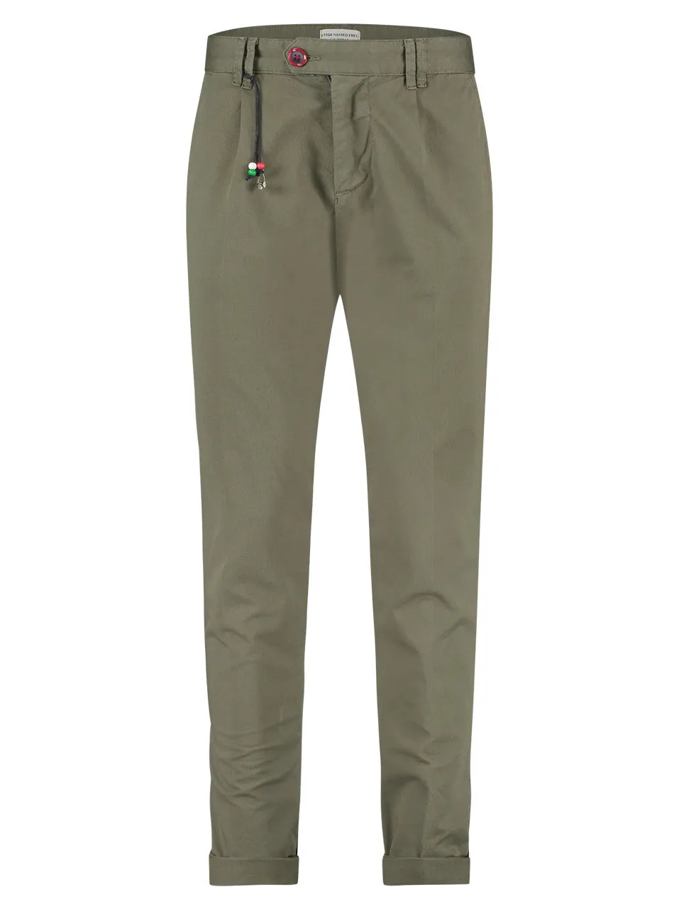 A Fish Named Fred - Casual Chino - Peached Twill - Sage Green