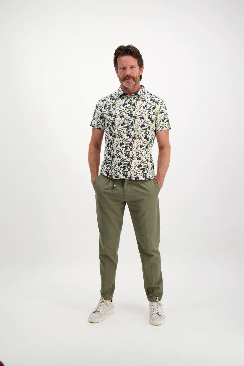A Fish Named Fred - Casual Chino - Peached Twill - Sage Green