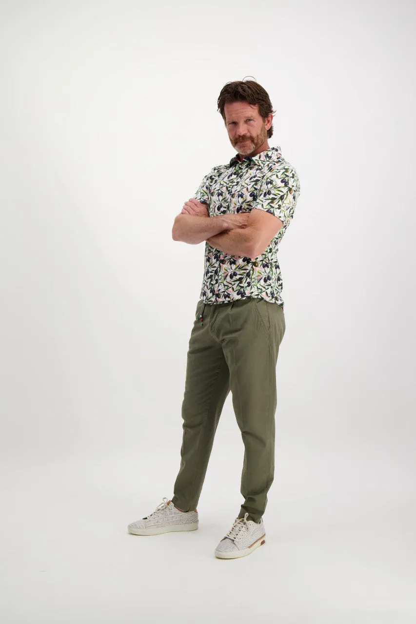 A Fish Named Fred - Casual Chino - Peached Twill - Sage Green