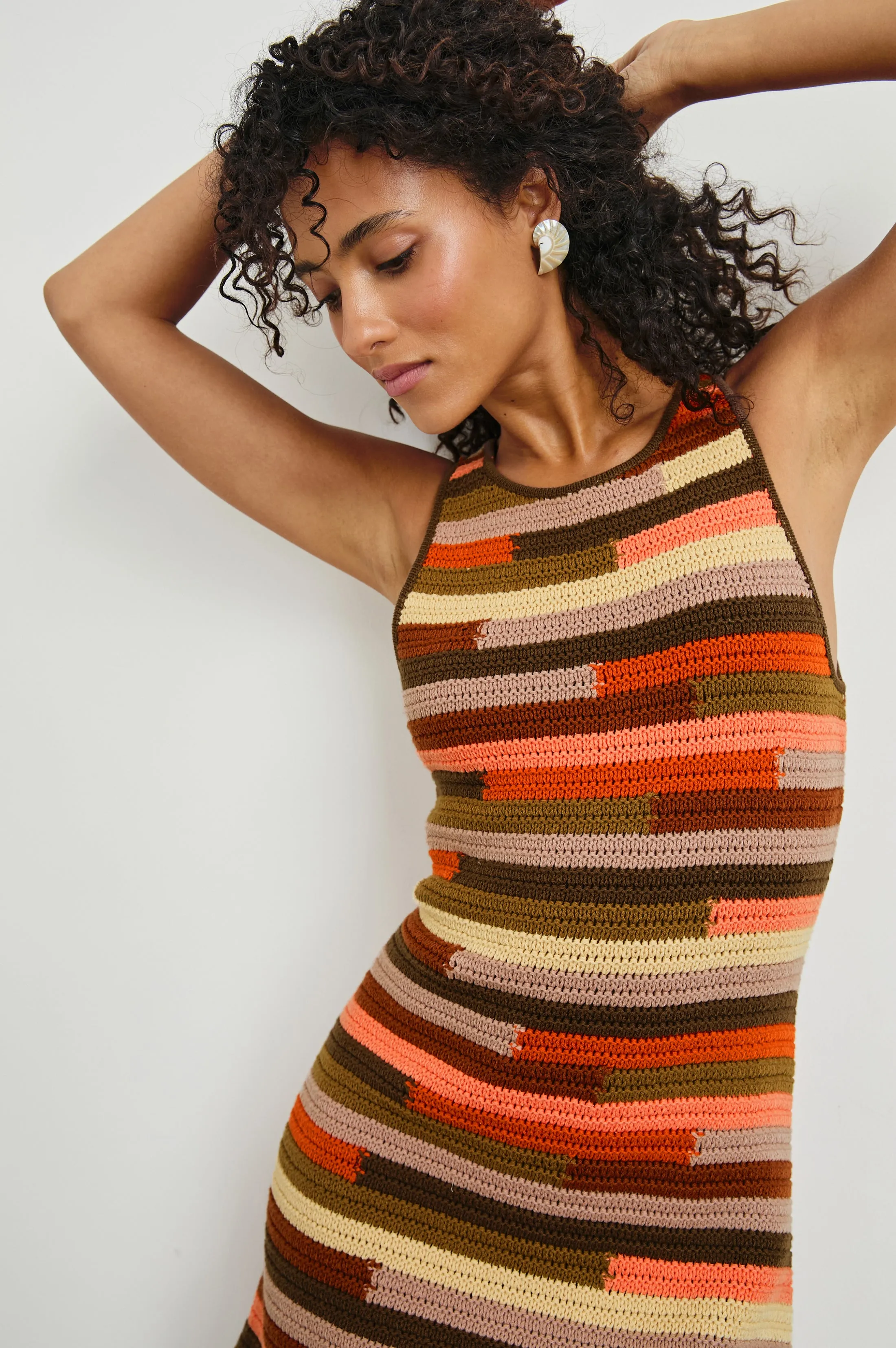 AKAYA DRESS - TROPIC STRIPE Rails