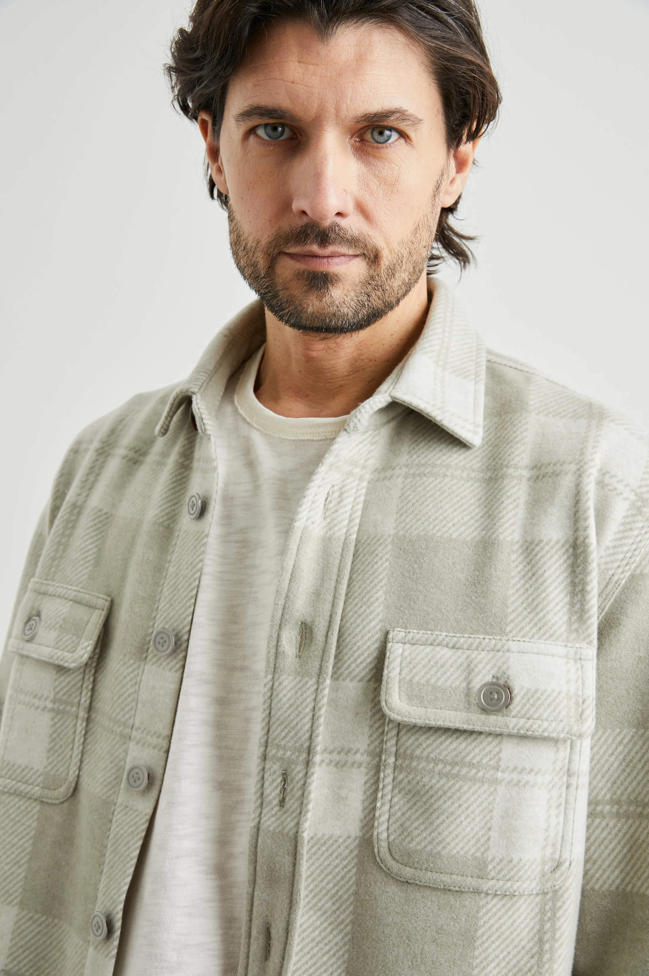 ALDER SHIRT - FAWN CREAM Rails