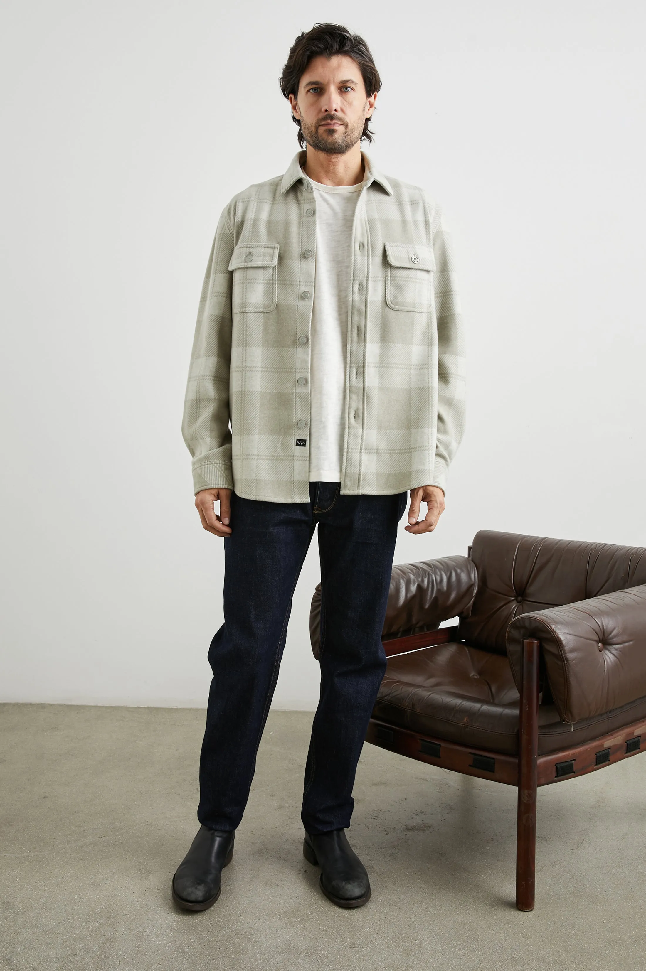 ALDER SHIRT - FAWN CREAM Rails