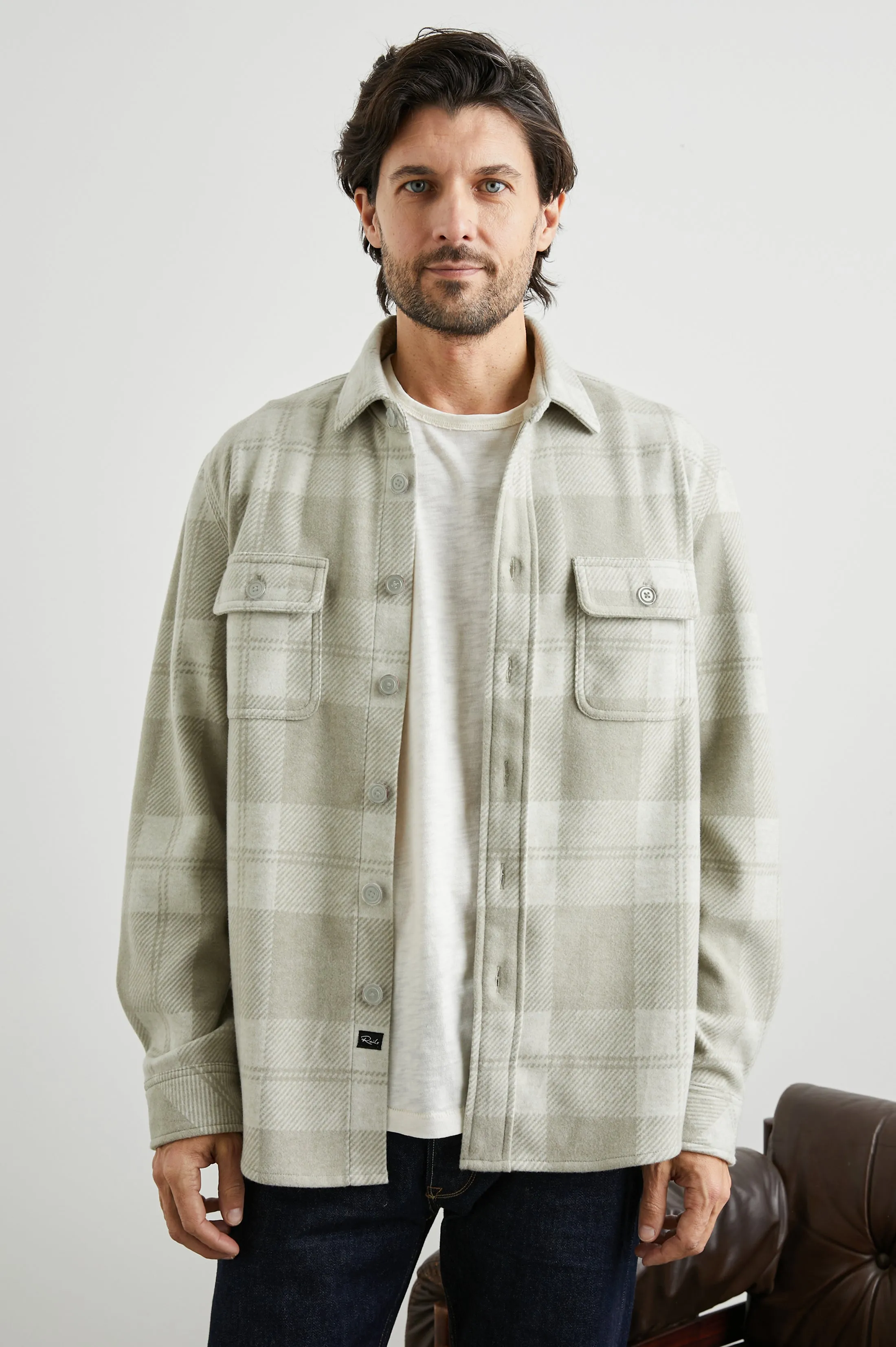 ALDER SHIRT - FAWN CREAM Rails