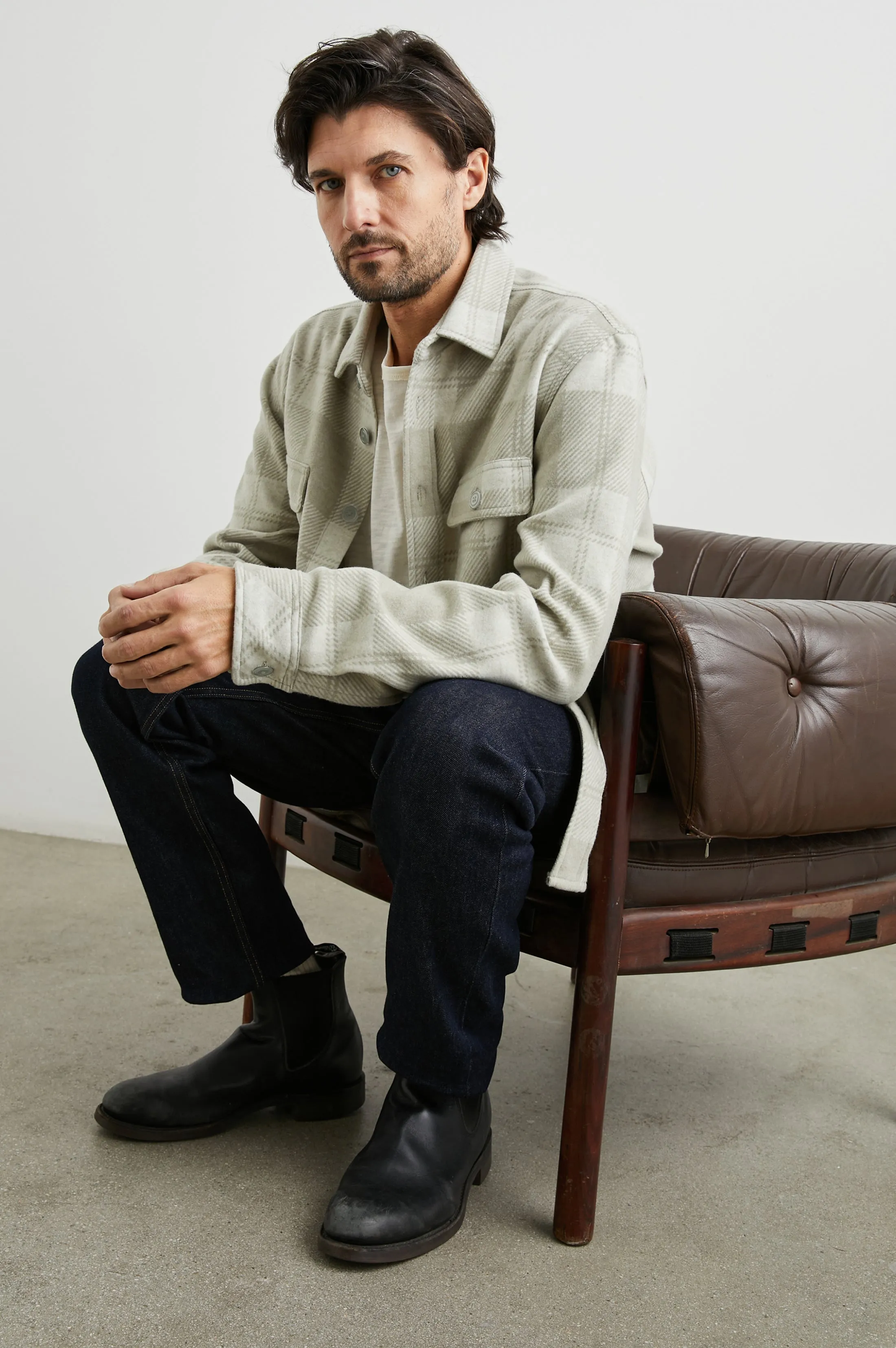 ALDER SHIRT - FAWN CREAM Rails