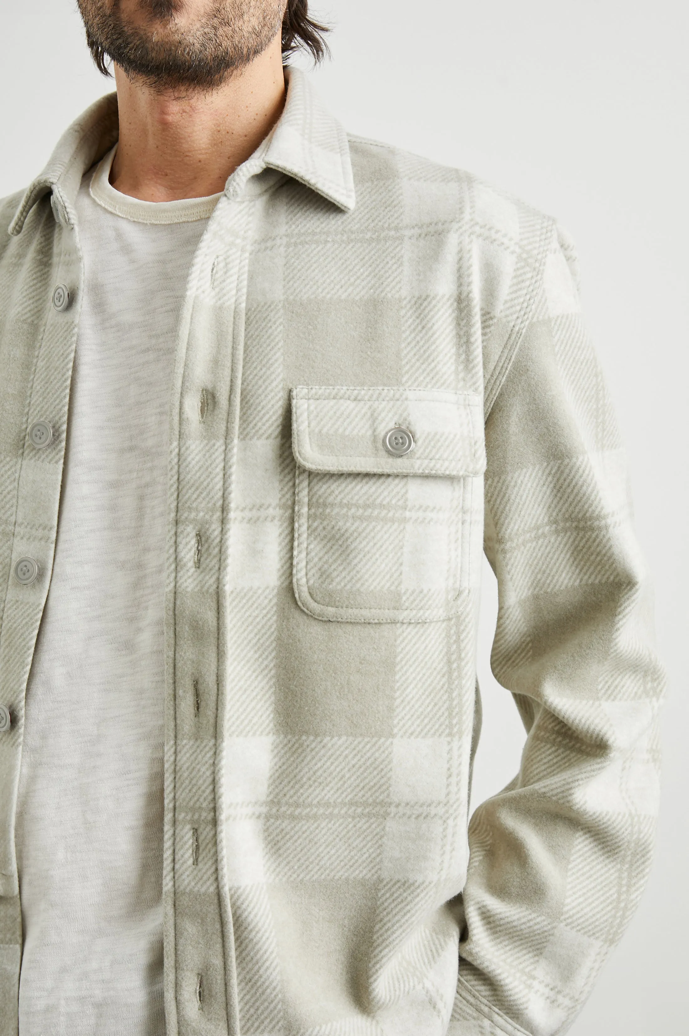 ALDER SHIRT - FAWN CREAM Rails