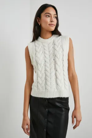 ALEXIS SWEATER VEST - IVORY Rails