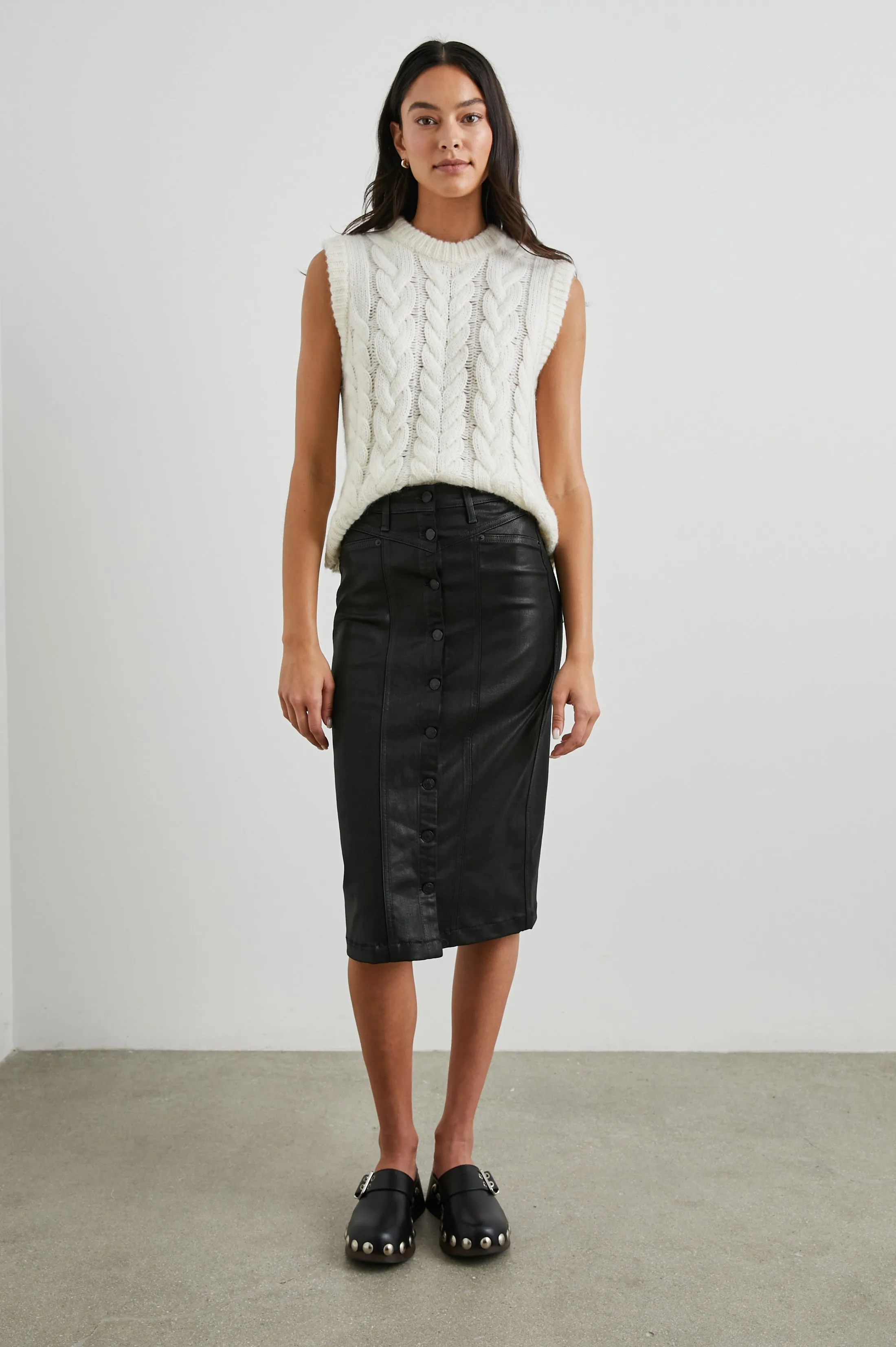 ALEXIS SWEATER VEST - IVORY Rails
