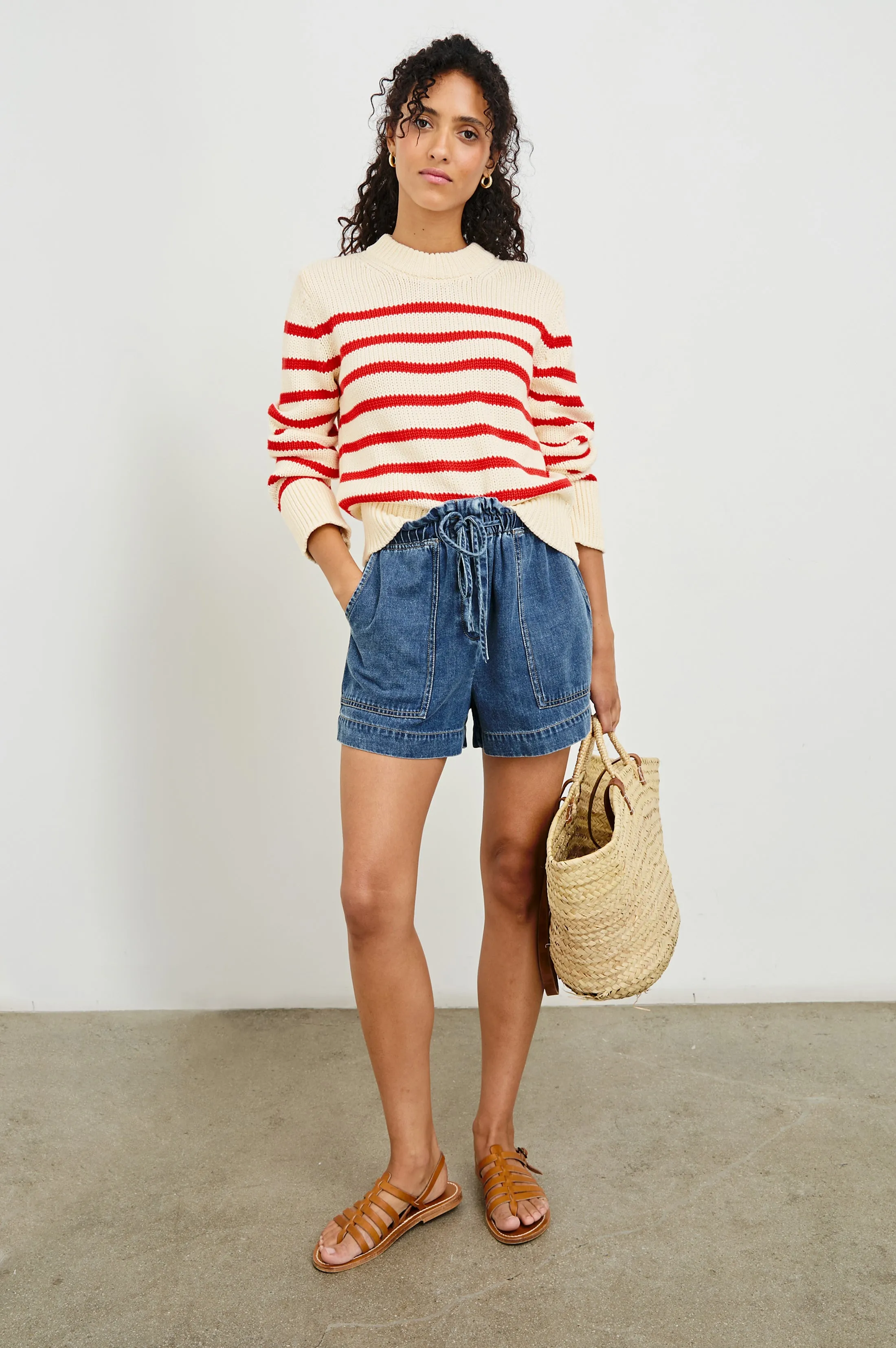 ALISE SWEATER - CHERRY STRIPE Rails