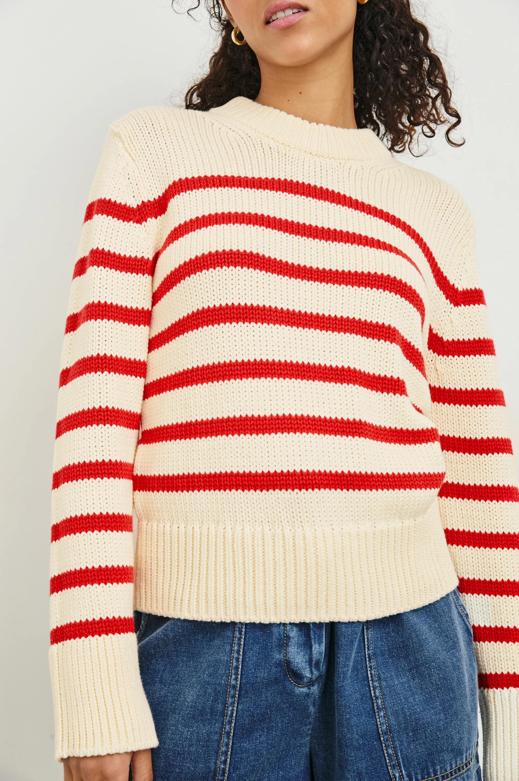 ALISE SWEATER - CHERRY STRIPE Rails