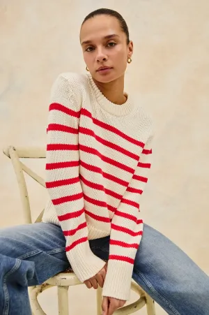 ALISE SWEATER - CHERRY STRIPE Rails