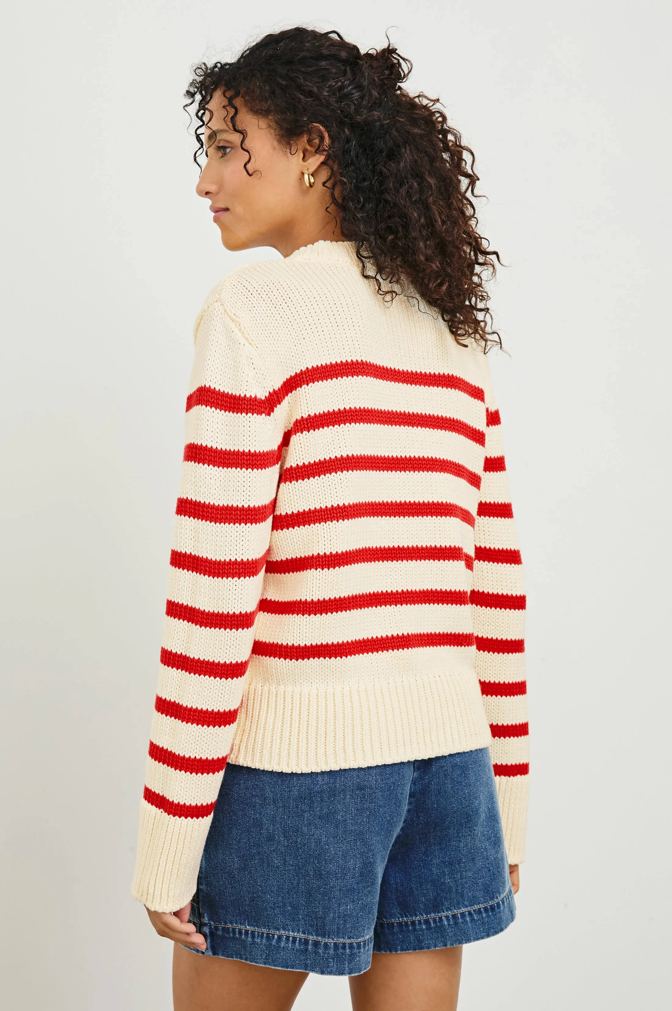 ALISE SWEATER - CHERRY STRIPE Rails