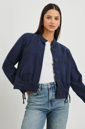 ALMA JACKET - NAVY Rails