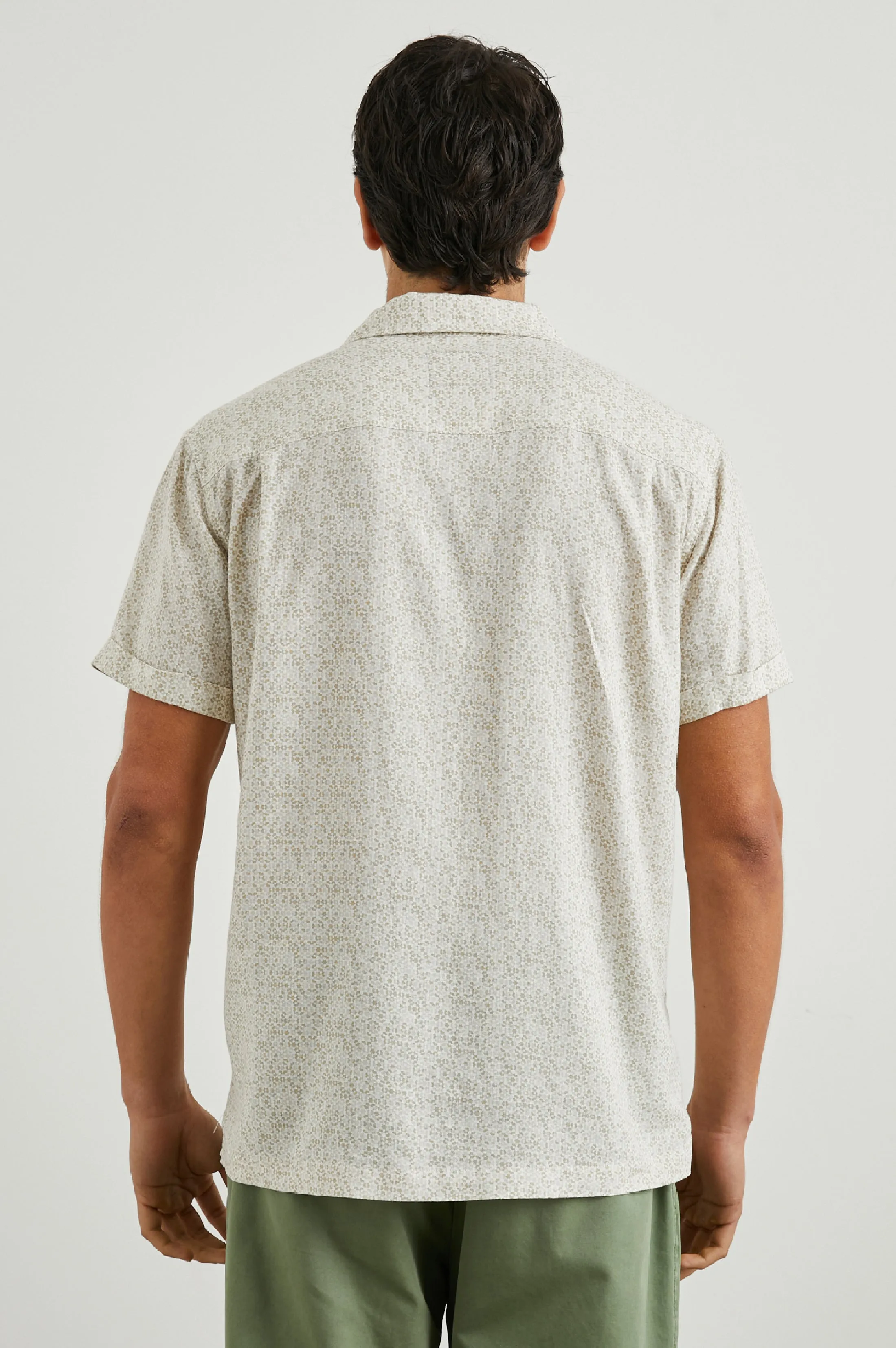 AMALFI SHIRT - PAINTED TILE KHAKI Rails