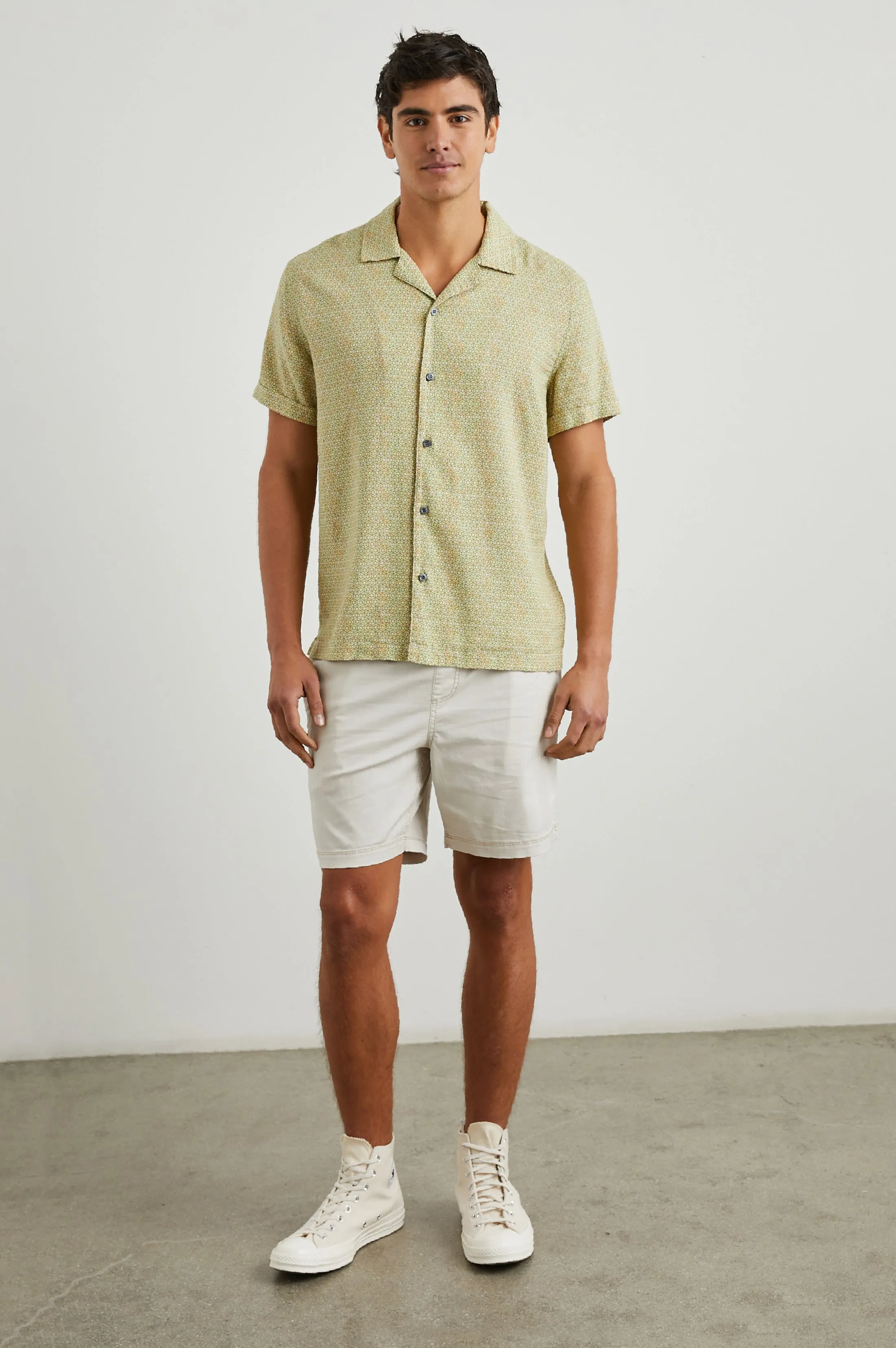 AMALFI SHIRT - PAINTED TILE MATCHA Rails