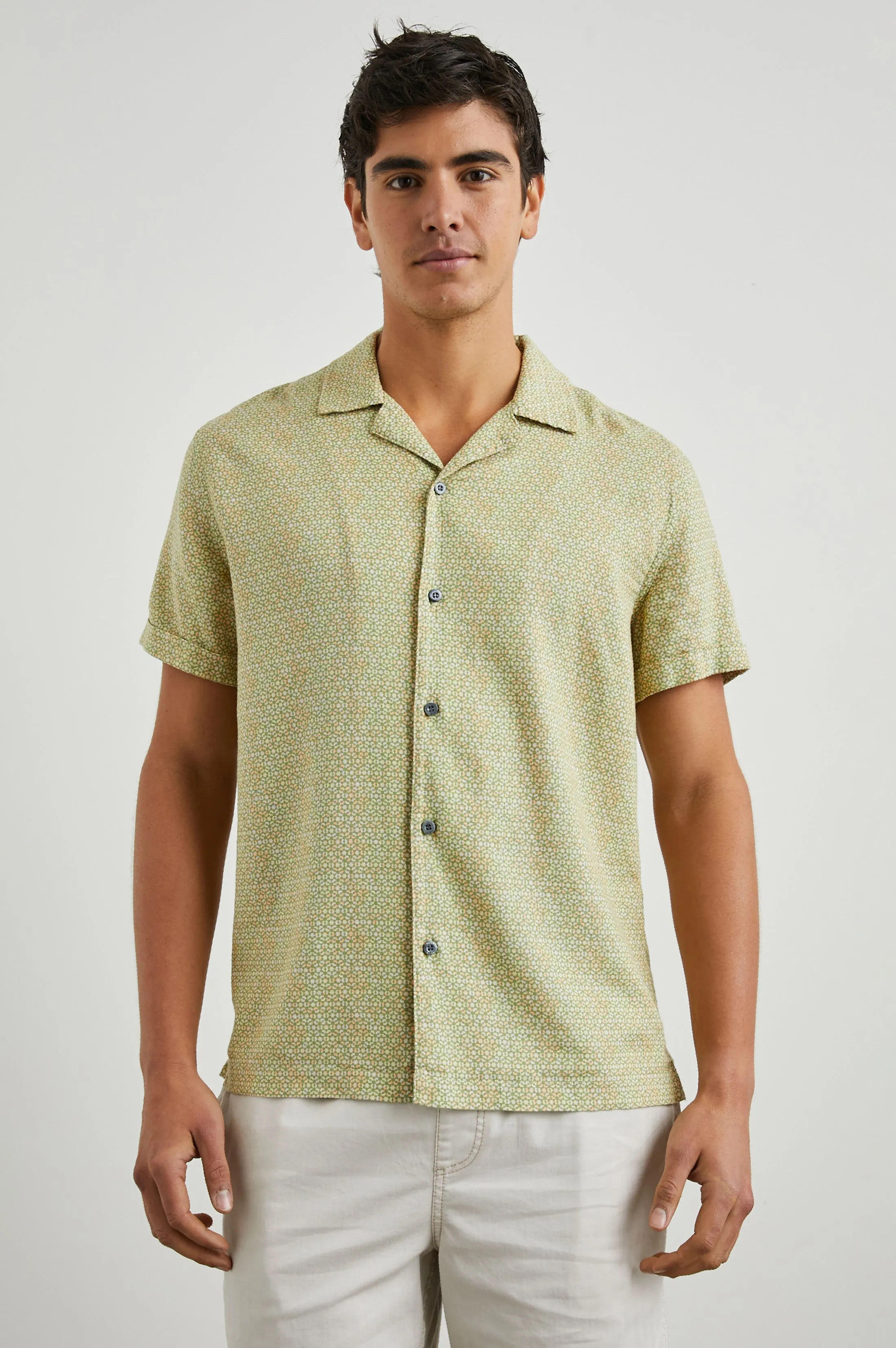 AMALFI SHIRT - PAINTED TILE MATCHA Rails
