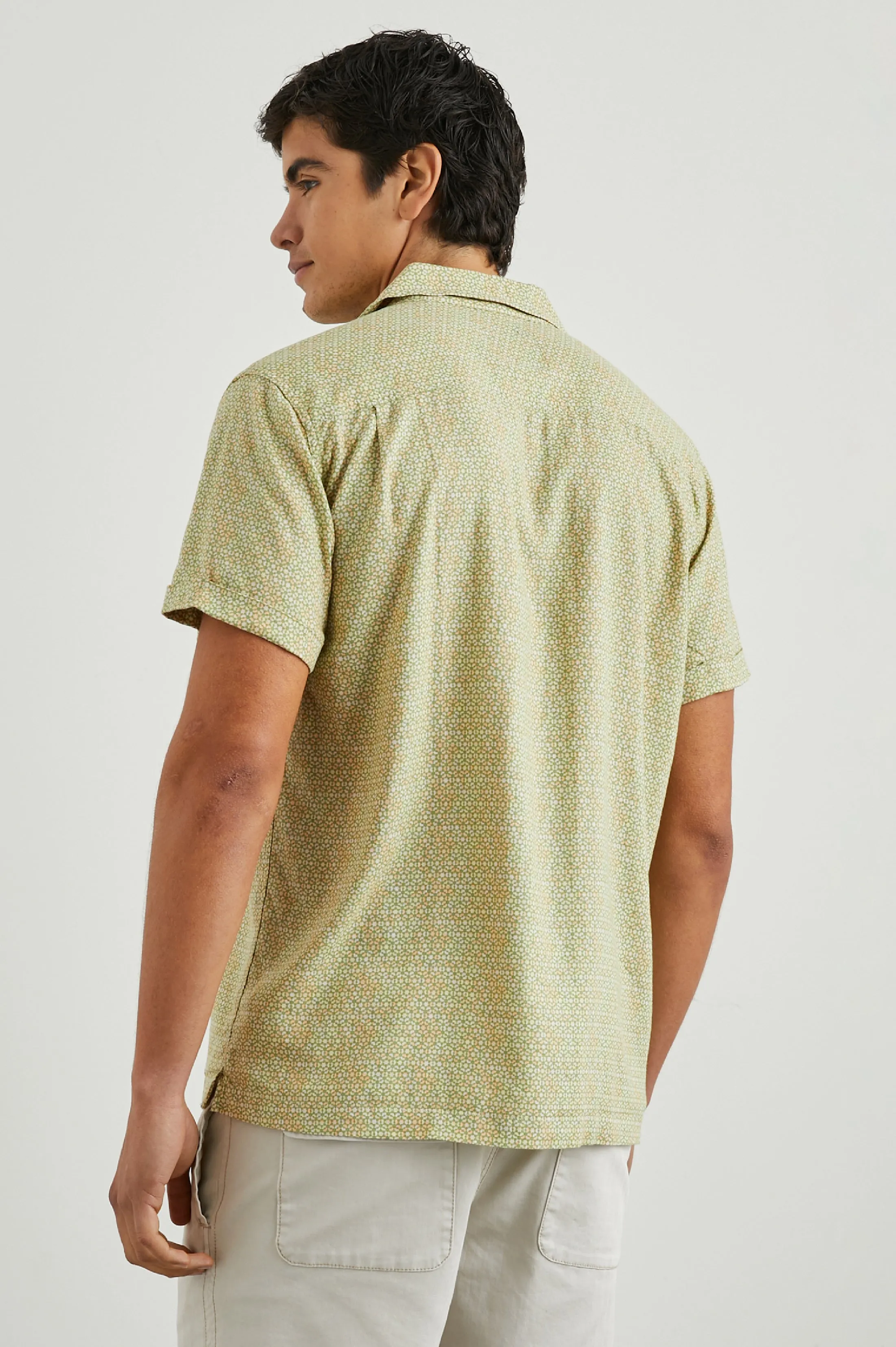 AMALFI SHIRT - PAINTED TILE MATCHA Rails