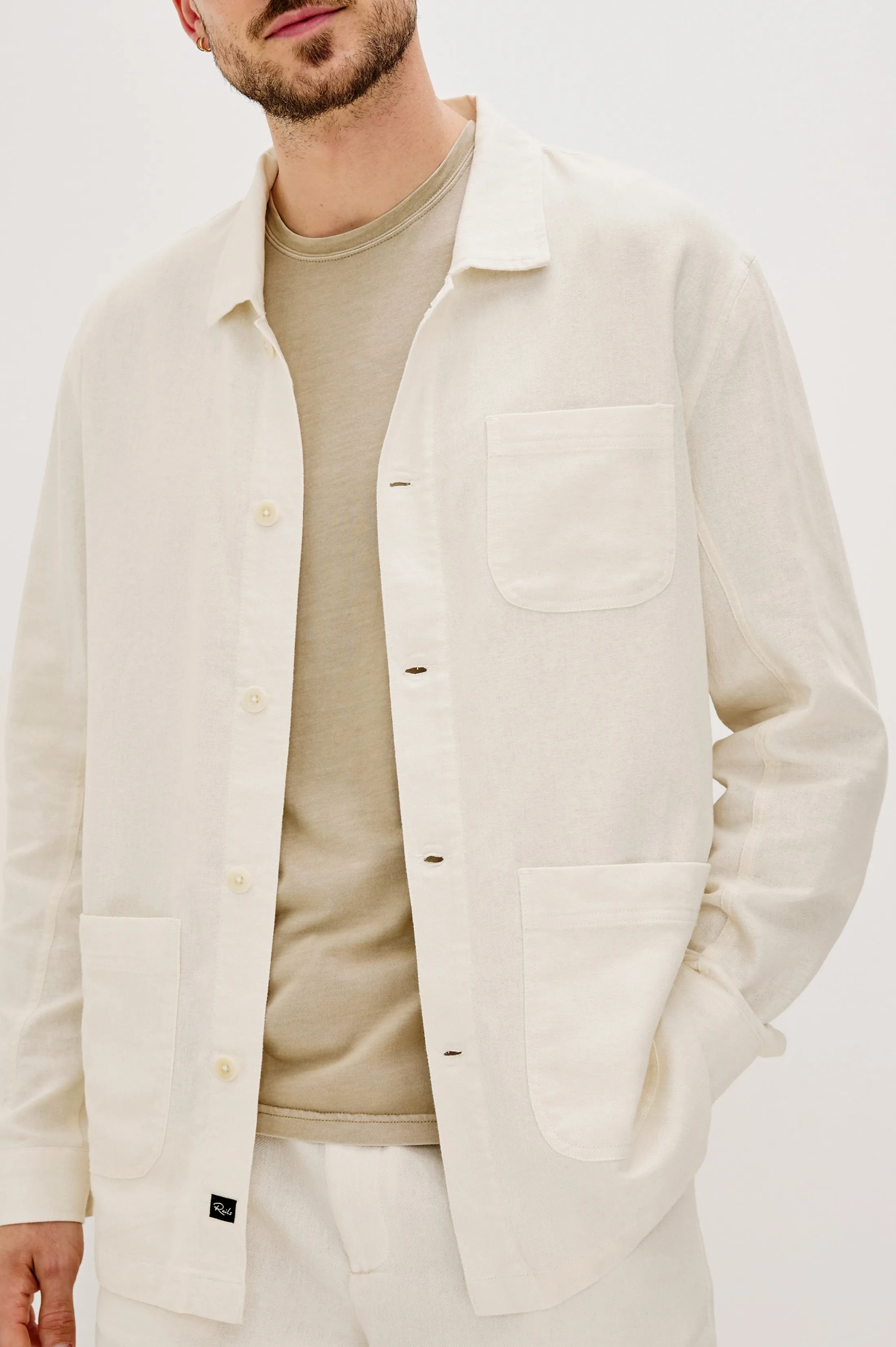 AMBROSE JACKET - ECRU Rails