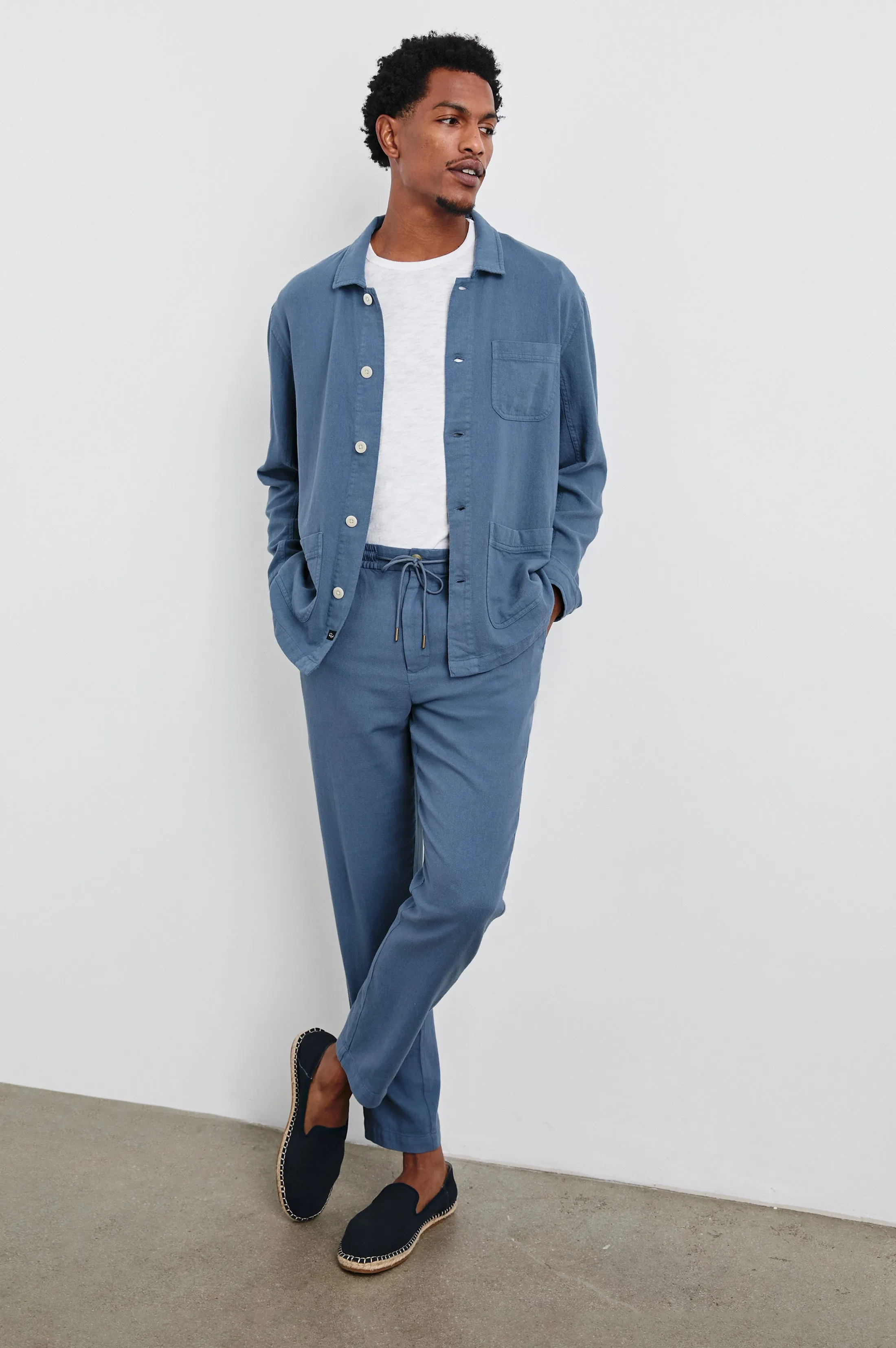 AMBROSE JACKET - WASHED BLUE Rails
