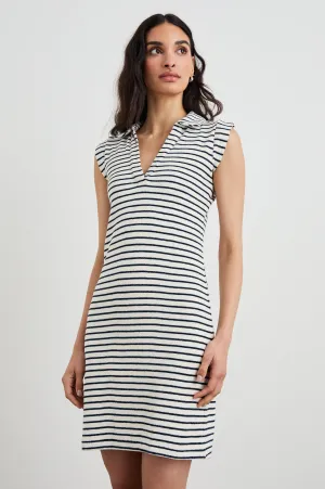 AMIRA DRESS - SAILOR STRIPE TERRY TOWEL Rails