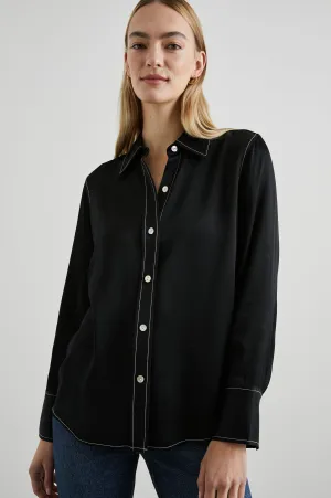 ANDREA TOP - BLACK Rails