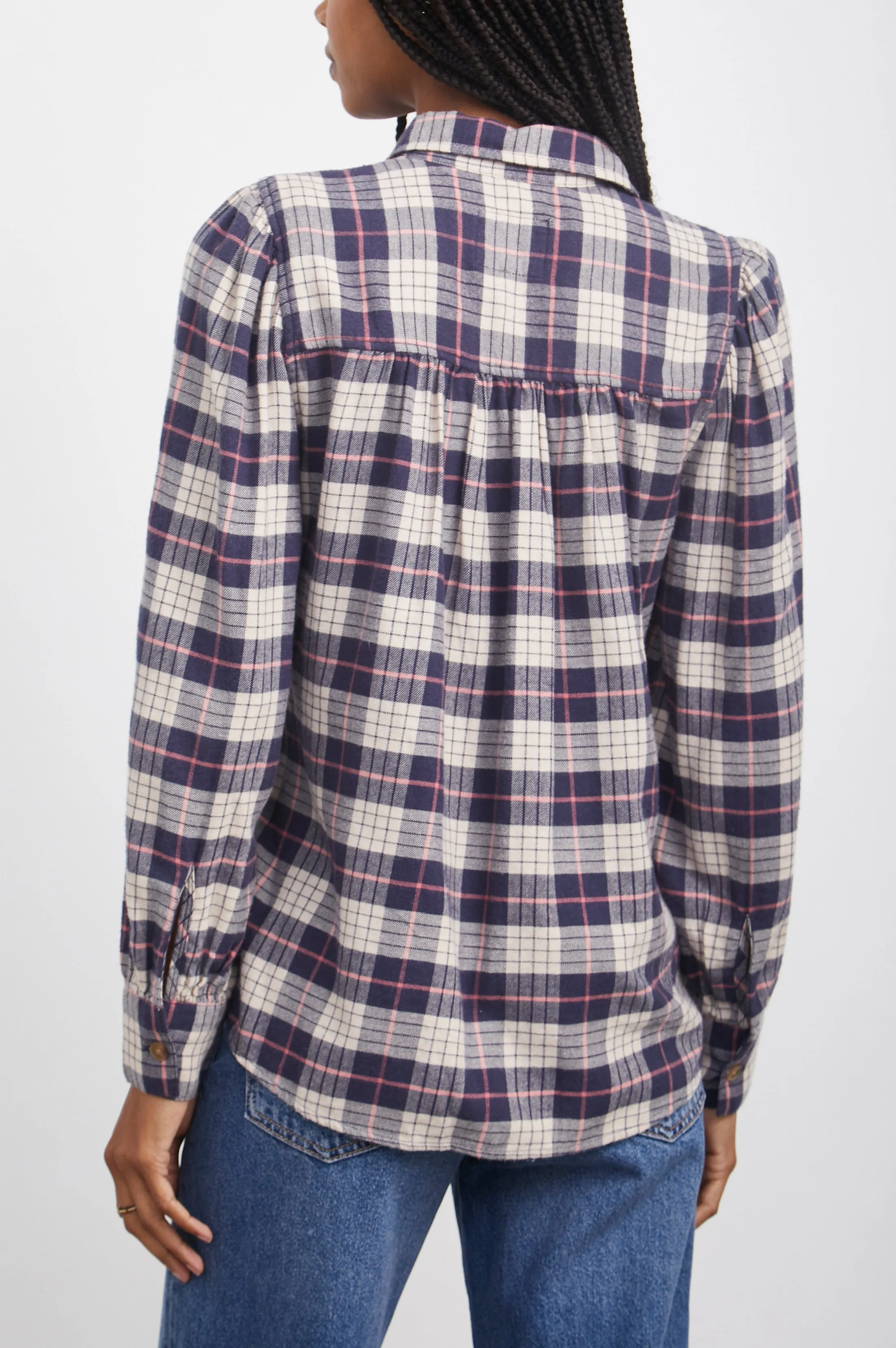 ANGELICA SHIRT - ALMOND PINK NAVY Rails