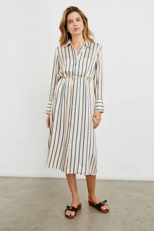ANINA DRESS - CERAMIC NAVY STRIPE Rails