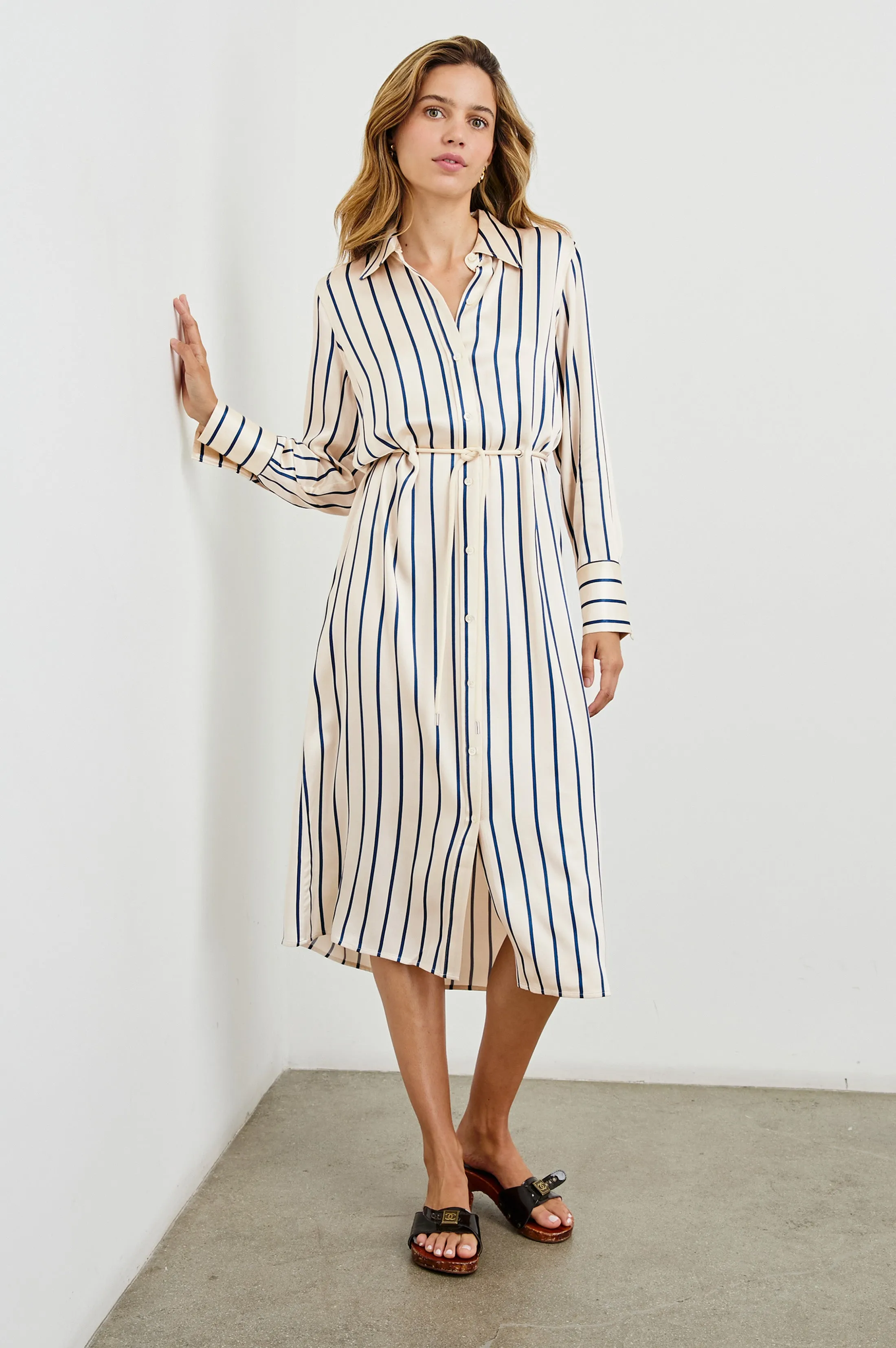 ANINA DRESS - CERAMIC NAVY STRIPE Rails