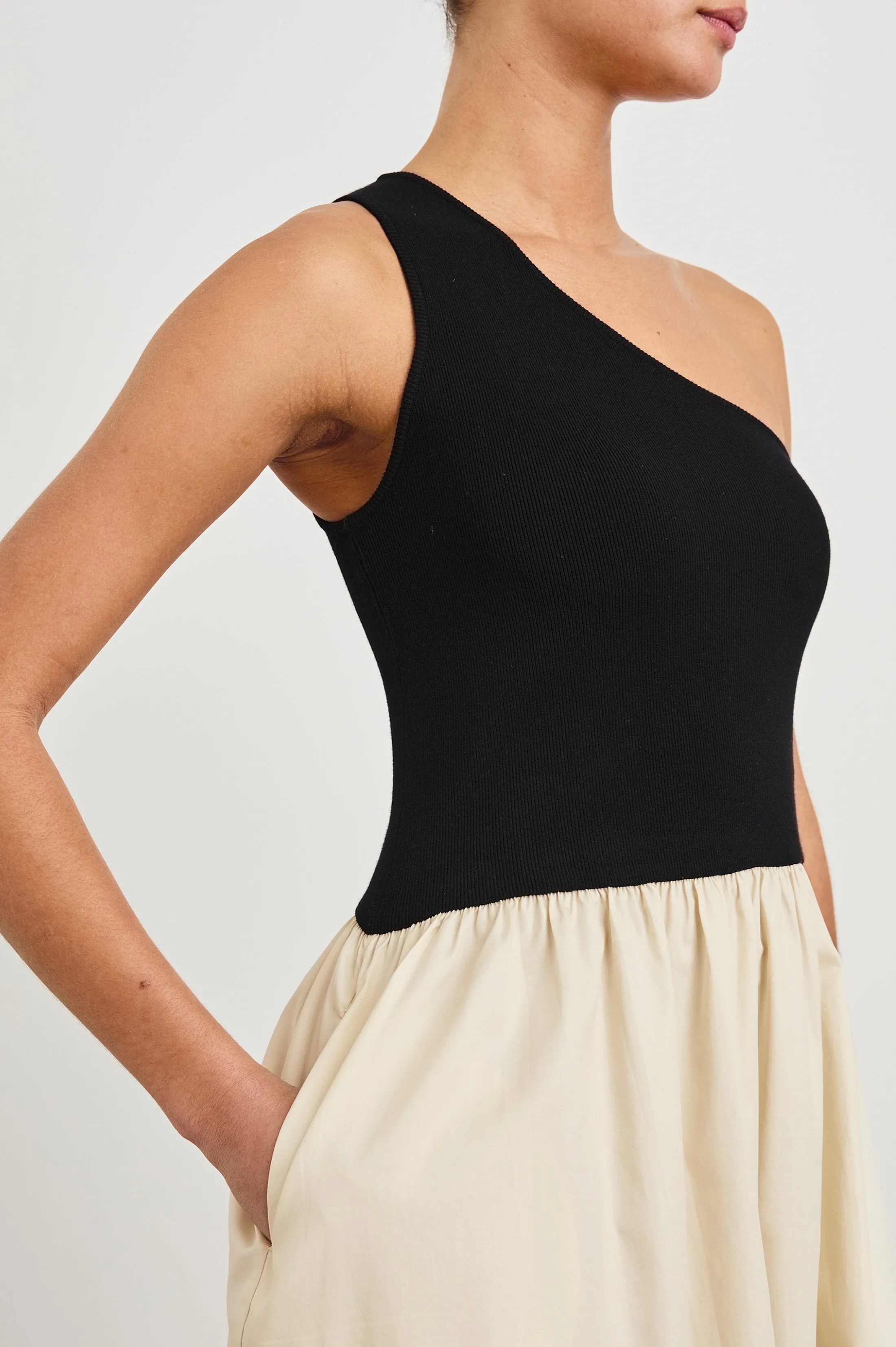 ANITA DRESS - BLACK IVORY Rails