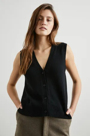 ANNIKA VEST - JET BLACK Rails