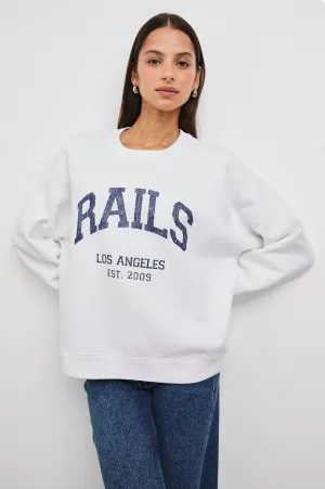 ANNIVERSARY SWEATSHIRT - IVORY NAVY Rails