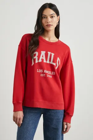 ANNIVERSARY SWEATSHIRT - WASHED RED Rails