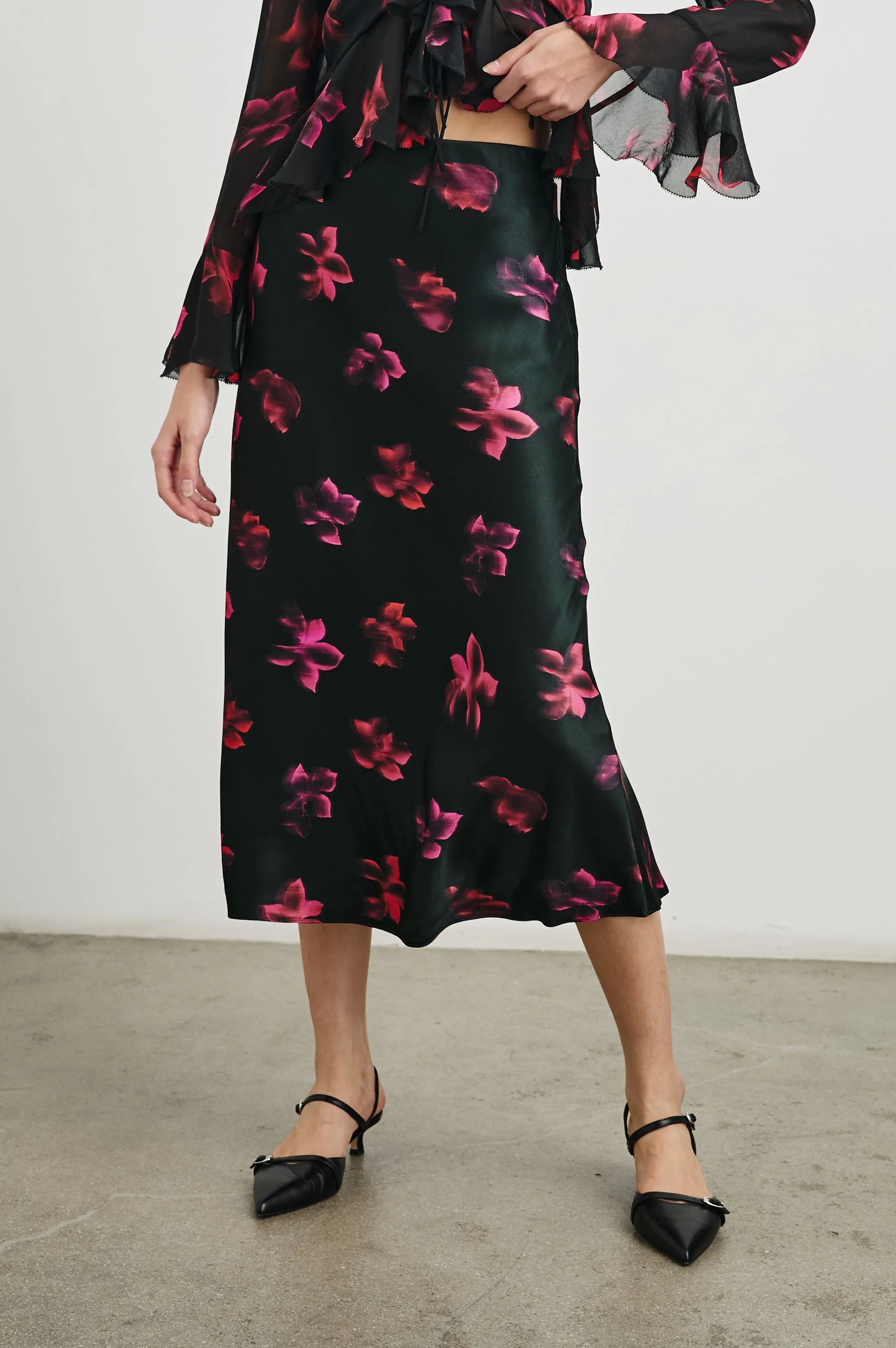 ANYA SKIRT - DARK AZALEA Rails