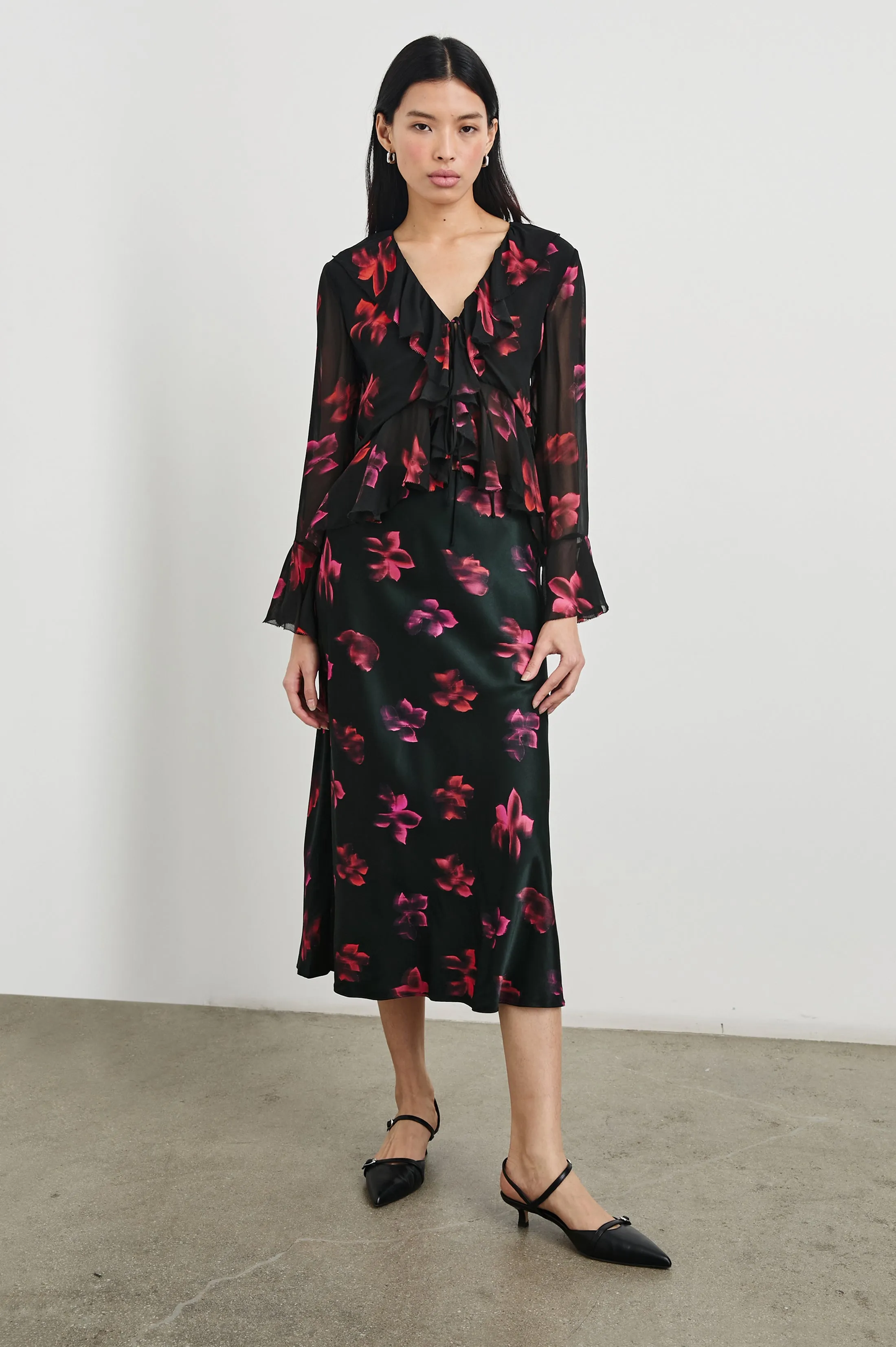 ANYA SKIRT - DARK AZALEA Rails