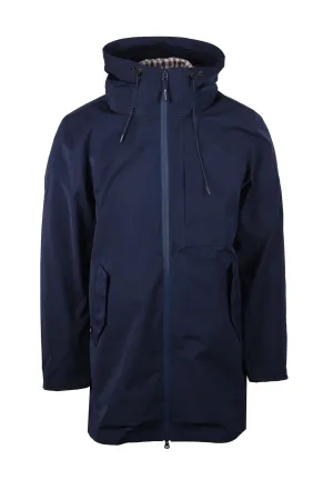 Aquascutum 3 Way Active Club Check Parka Navy