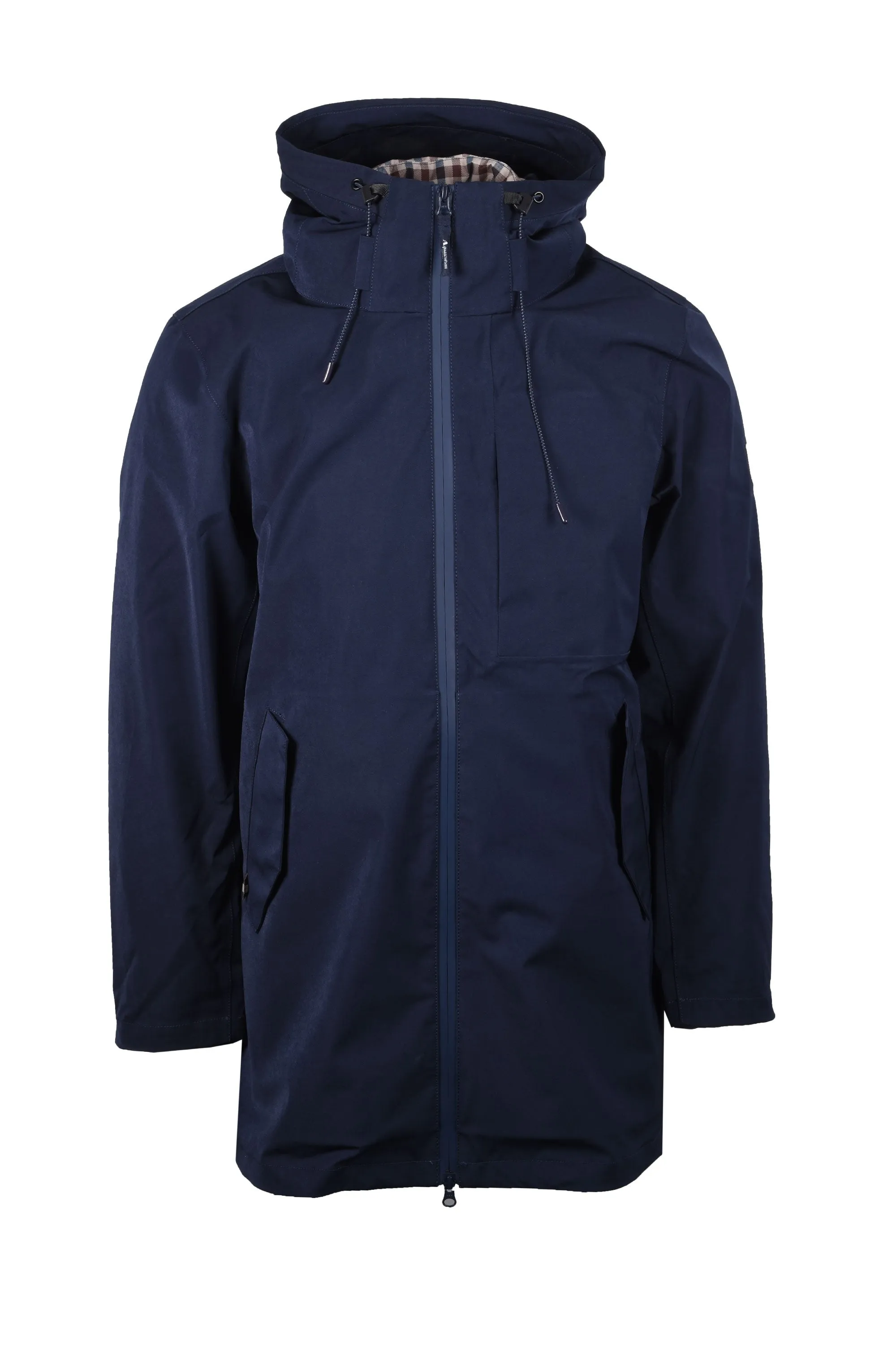 Aquascutum 3 Way Active Club Check Parka Navy