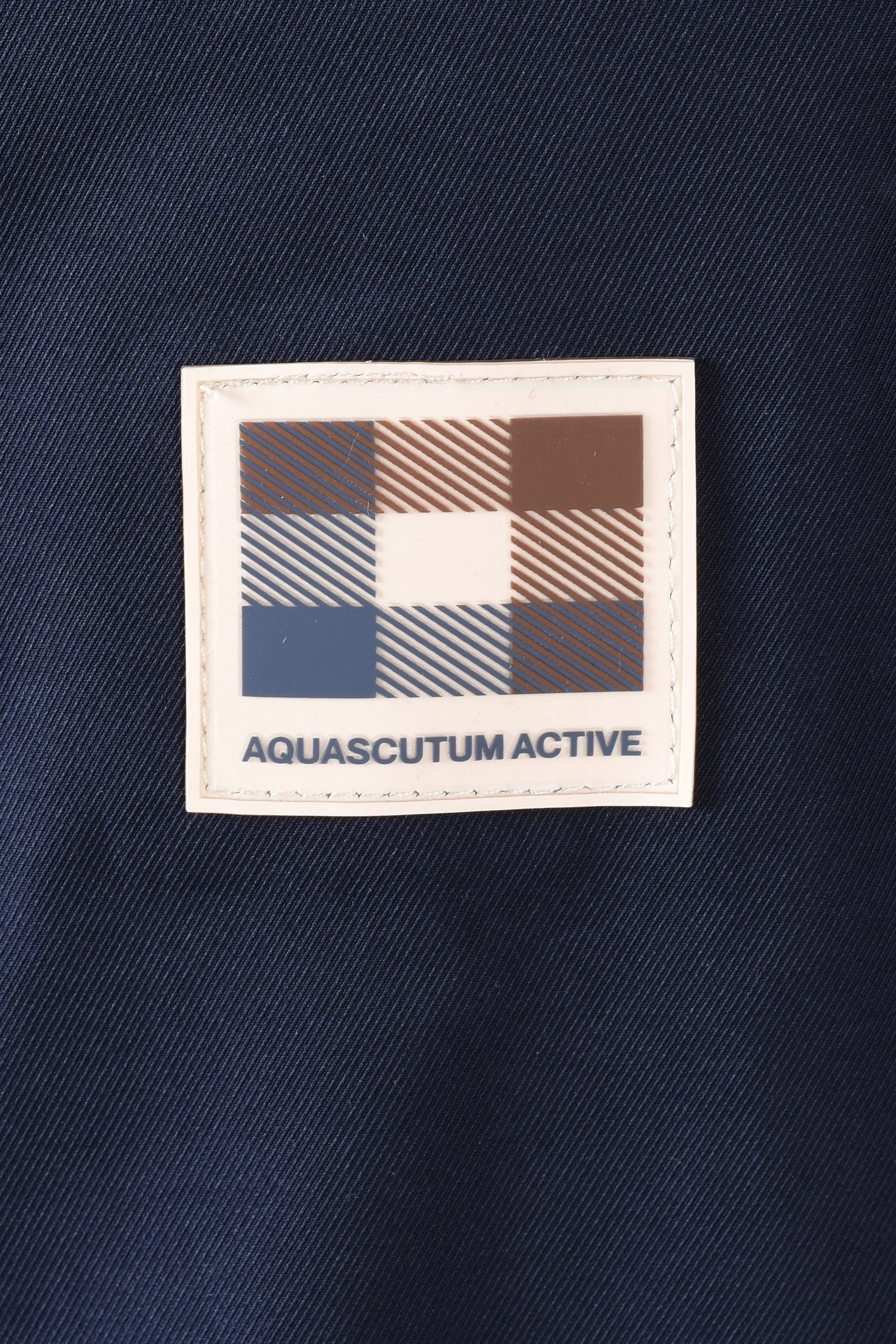 Aquascutum 3 Way Active Club Check Parka Navy