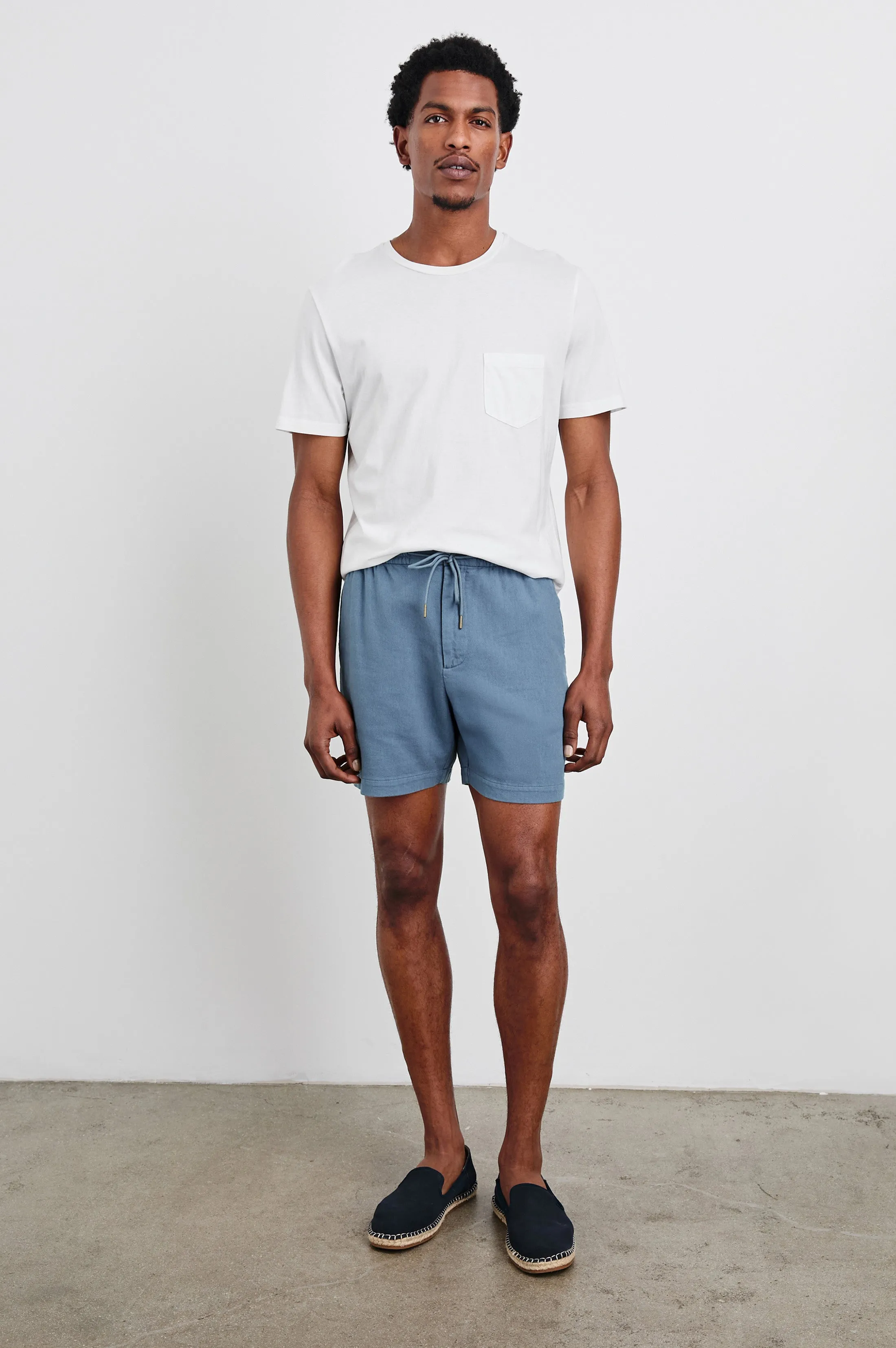 ARCHER 6" SHORT - WASHED BLUE Rails