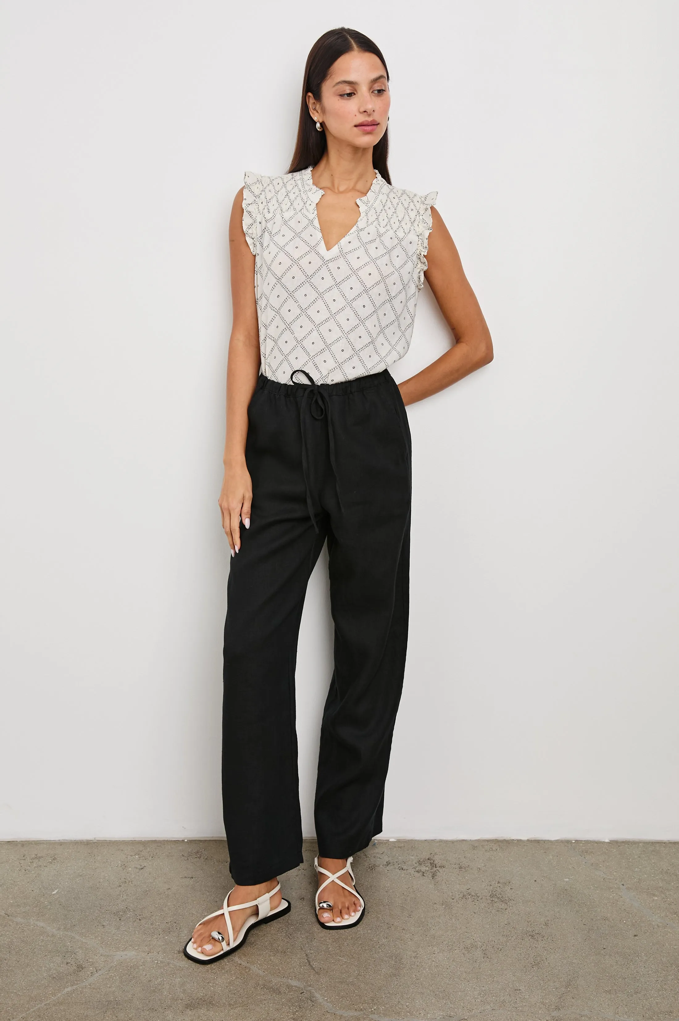 ARLENE TOP - IVORY ZANZIBAR Rails