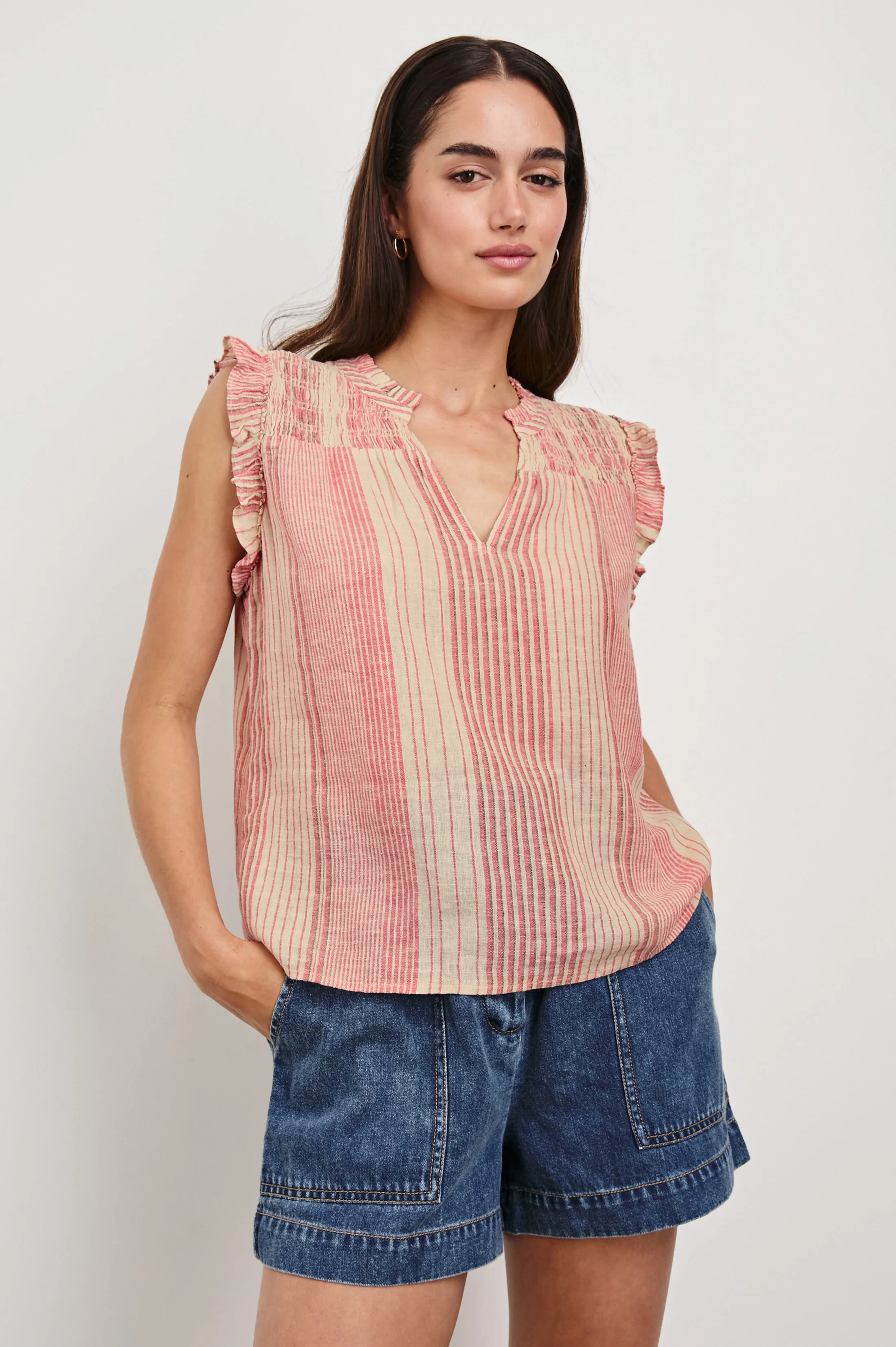 ARLENE TOP - SALERNO STRIPE Rails