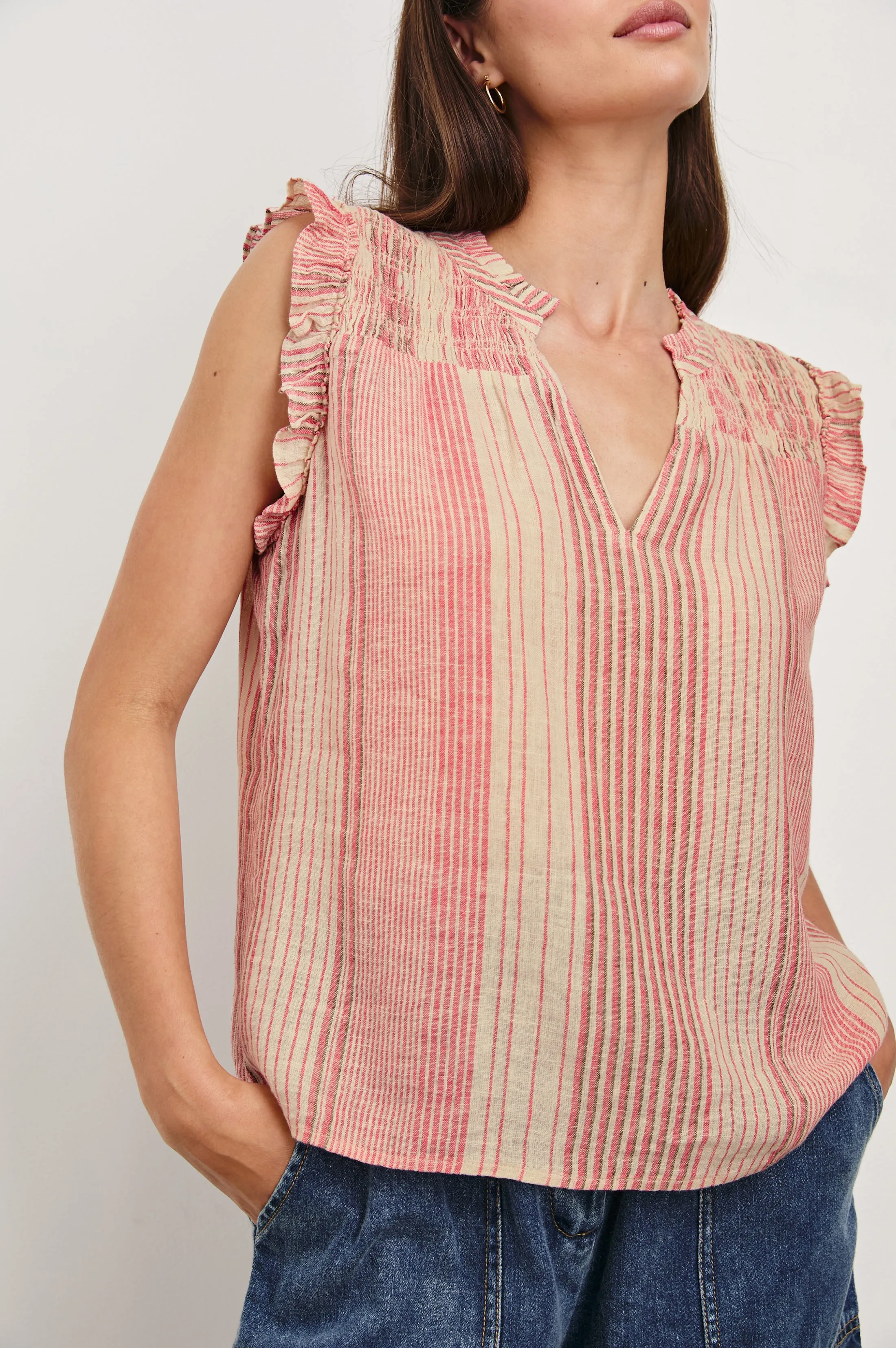 ARLENE TOP - SALERNO STRIPE Rails