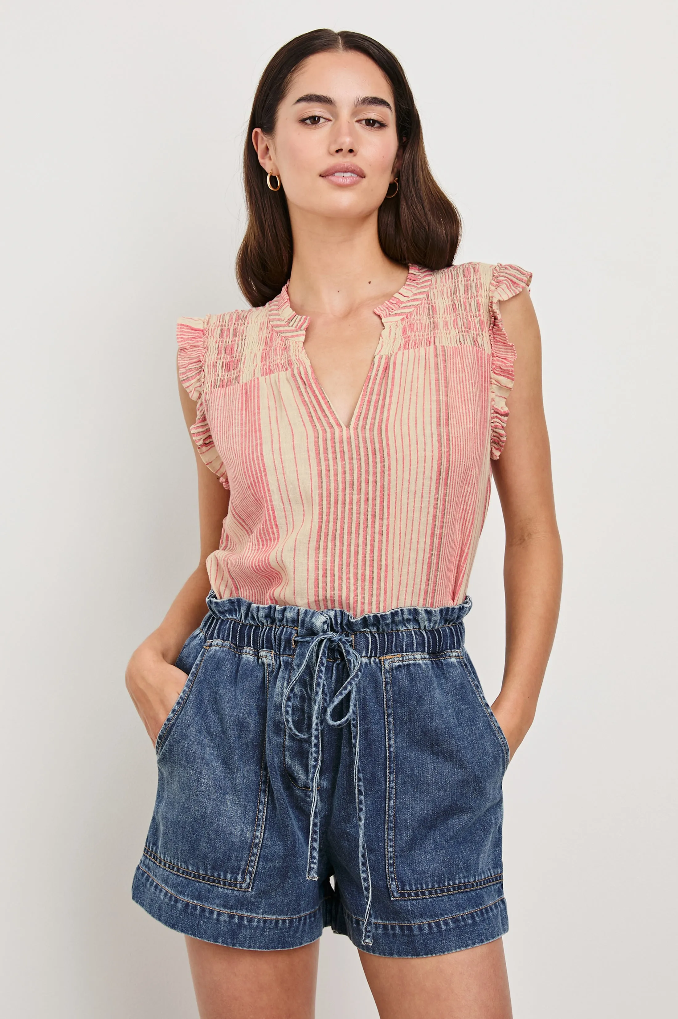 ARLENE TOP - SALERNO STRIPE Rails