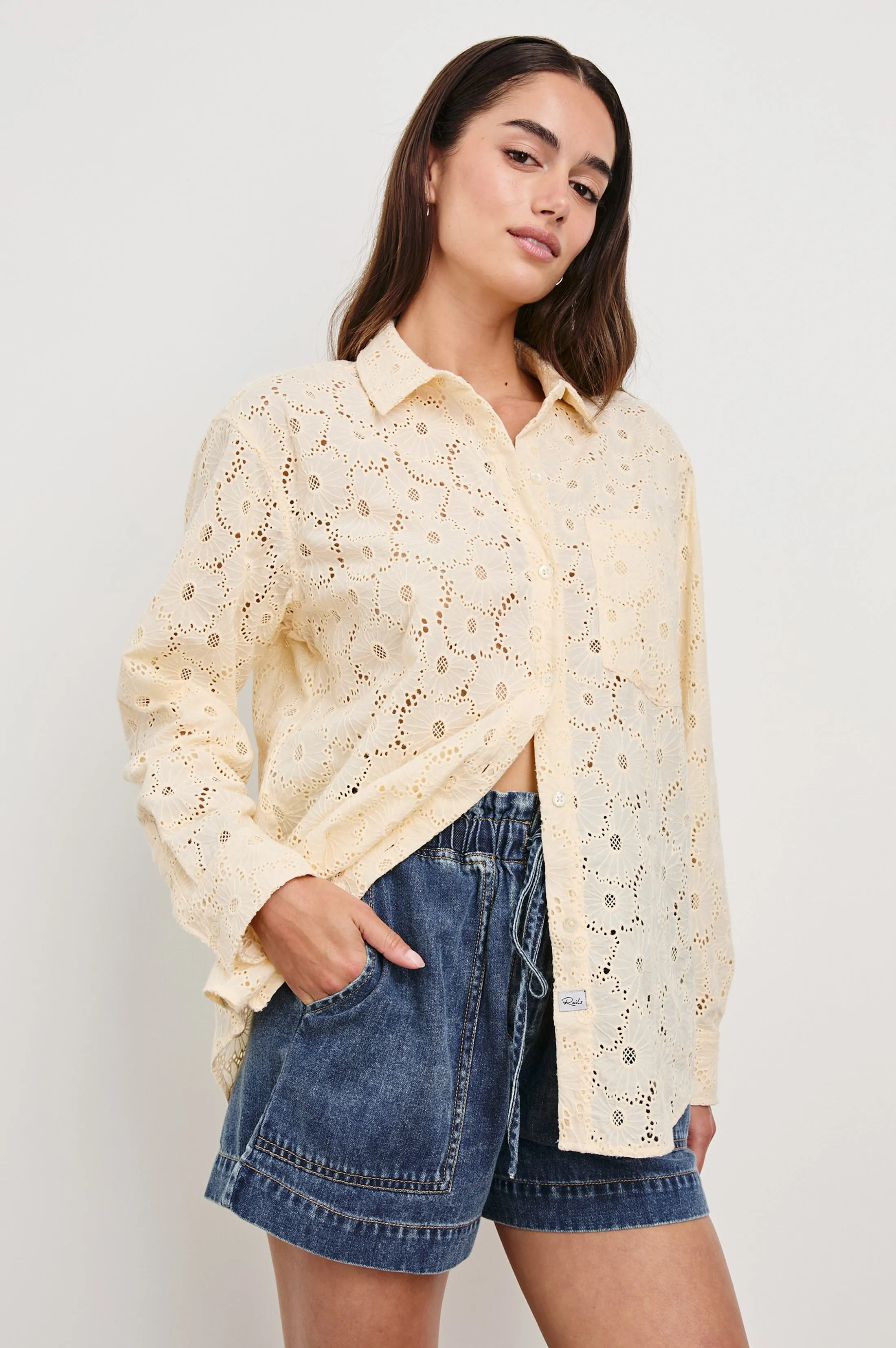 ARLO SHIRT - CREAM FLORAL Rails