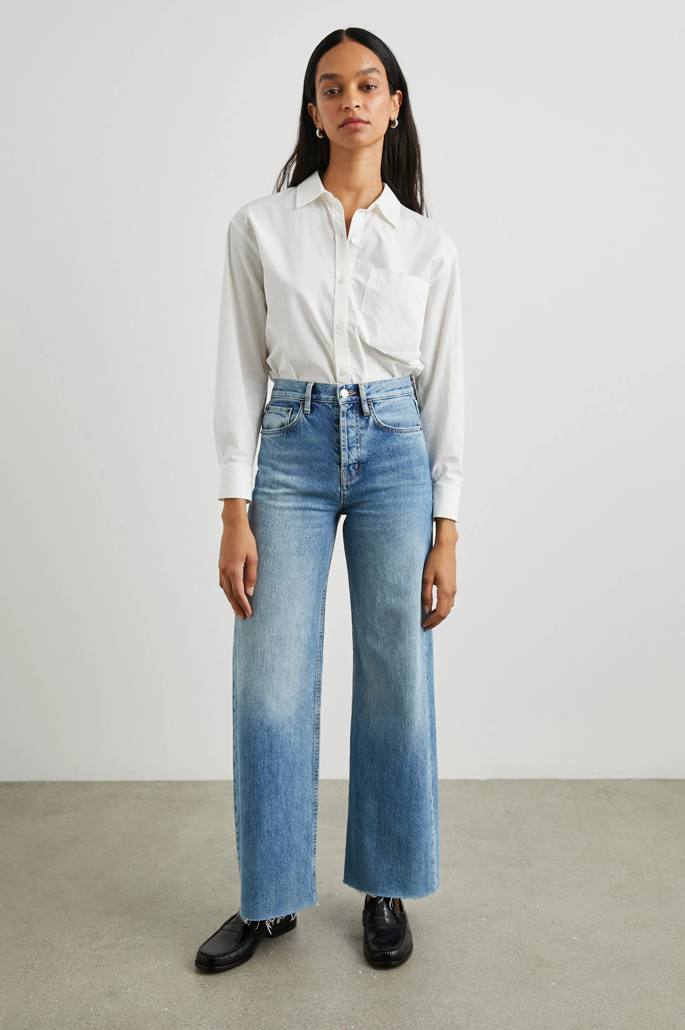 ARLO SHIRT - WHITE Rails