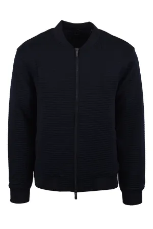 Armani Exchange Full Zip Blouson Jacket Deep Navy