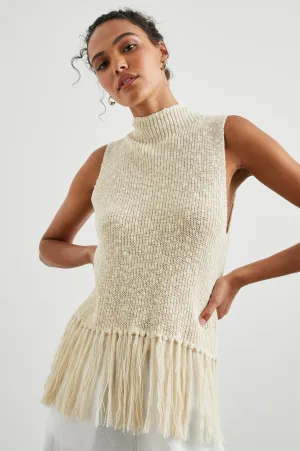 ASTRID TOP - ECRU Rails