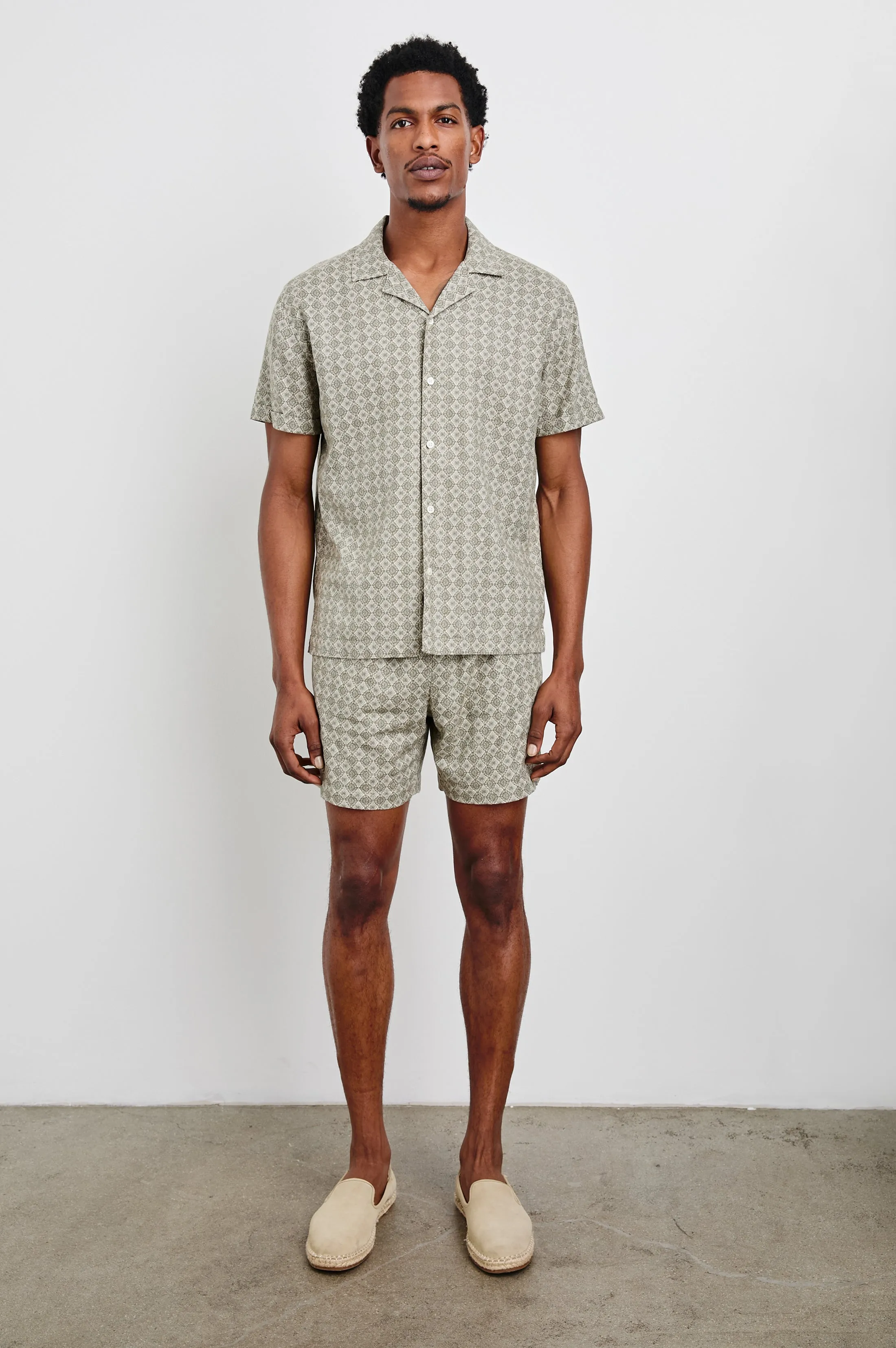 ATLAS SHIRT - DIAMOND OAT OLIVE Rails