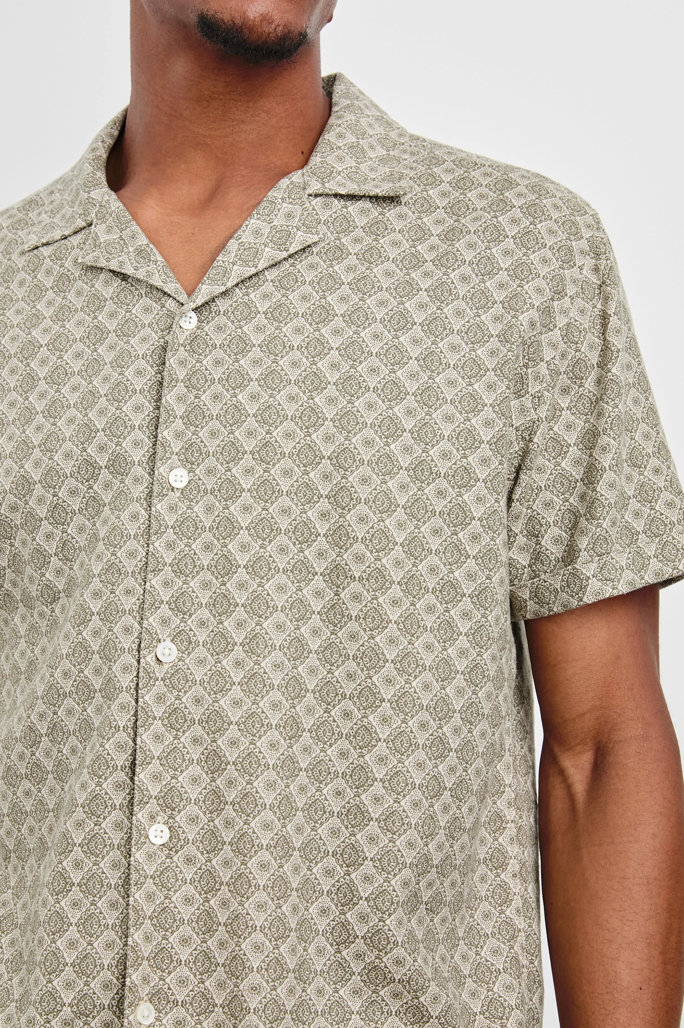 ATLAS SHIRT - DIAMOND OAT OLIVE Rails