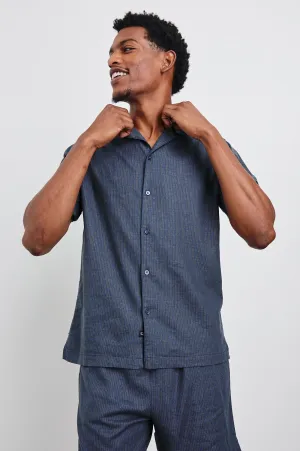ATLAS SHIRT - NAVY CEDAR VERTICAL Rails