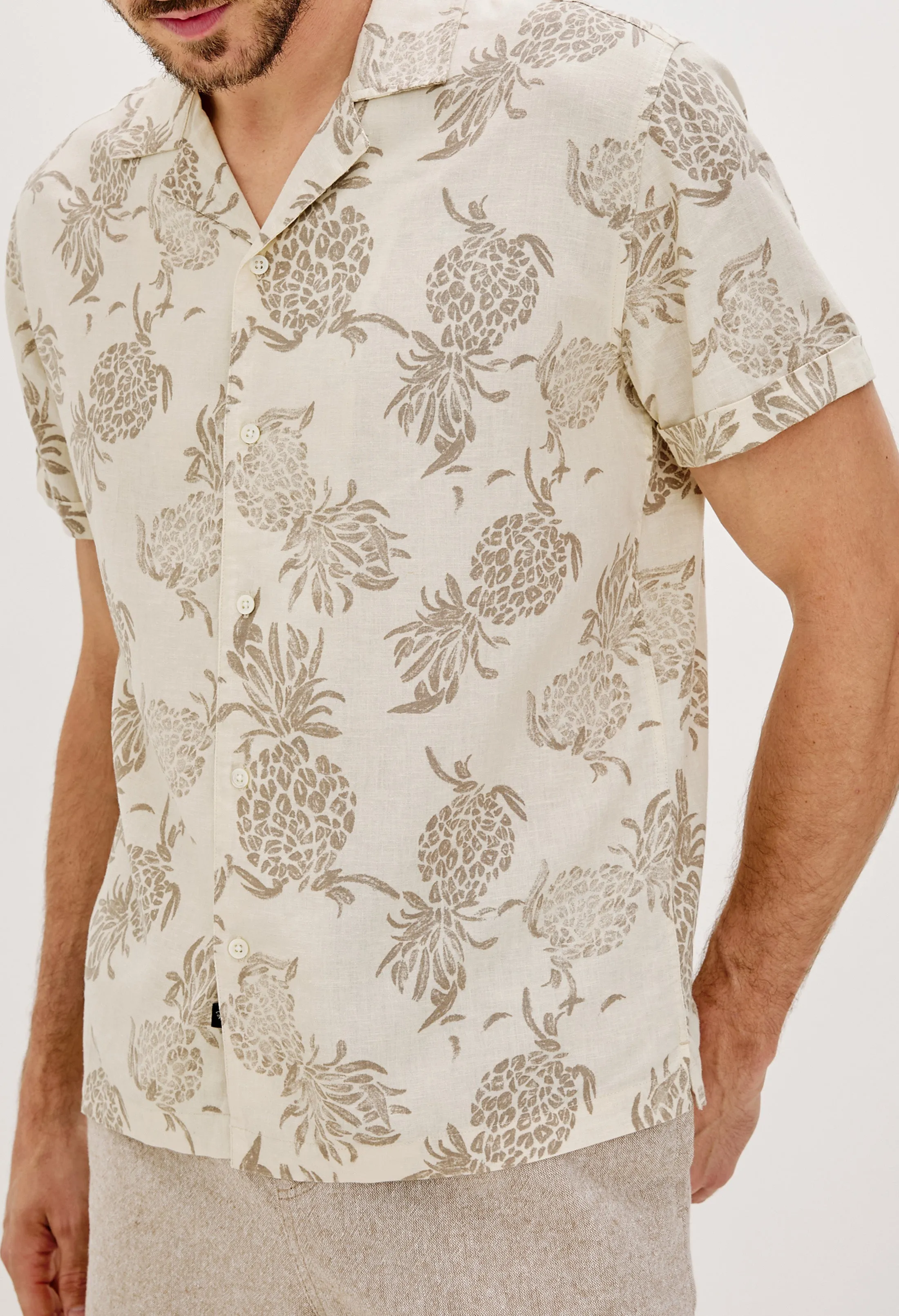 ATLAS SHIRT - PINEAPPLE BLOCK ECRU Rails