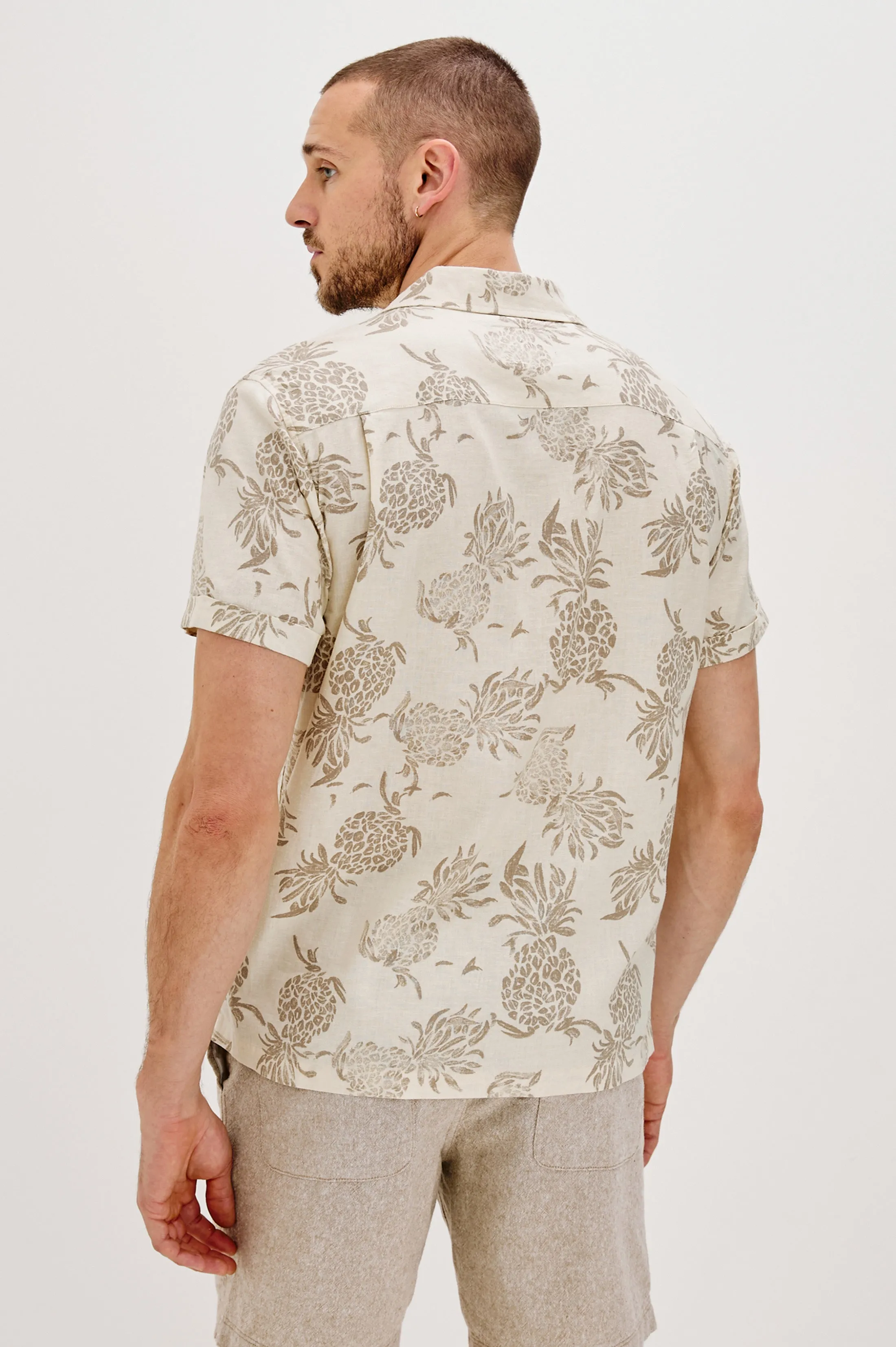 ATLAS SHIRT - PINEAPPLE BLOCK ECRU Rails